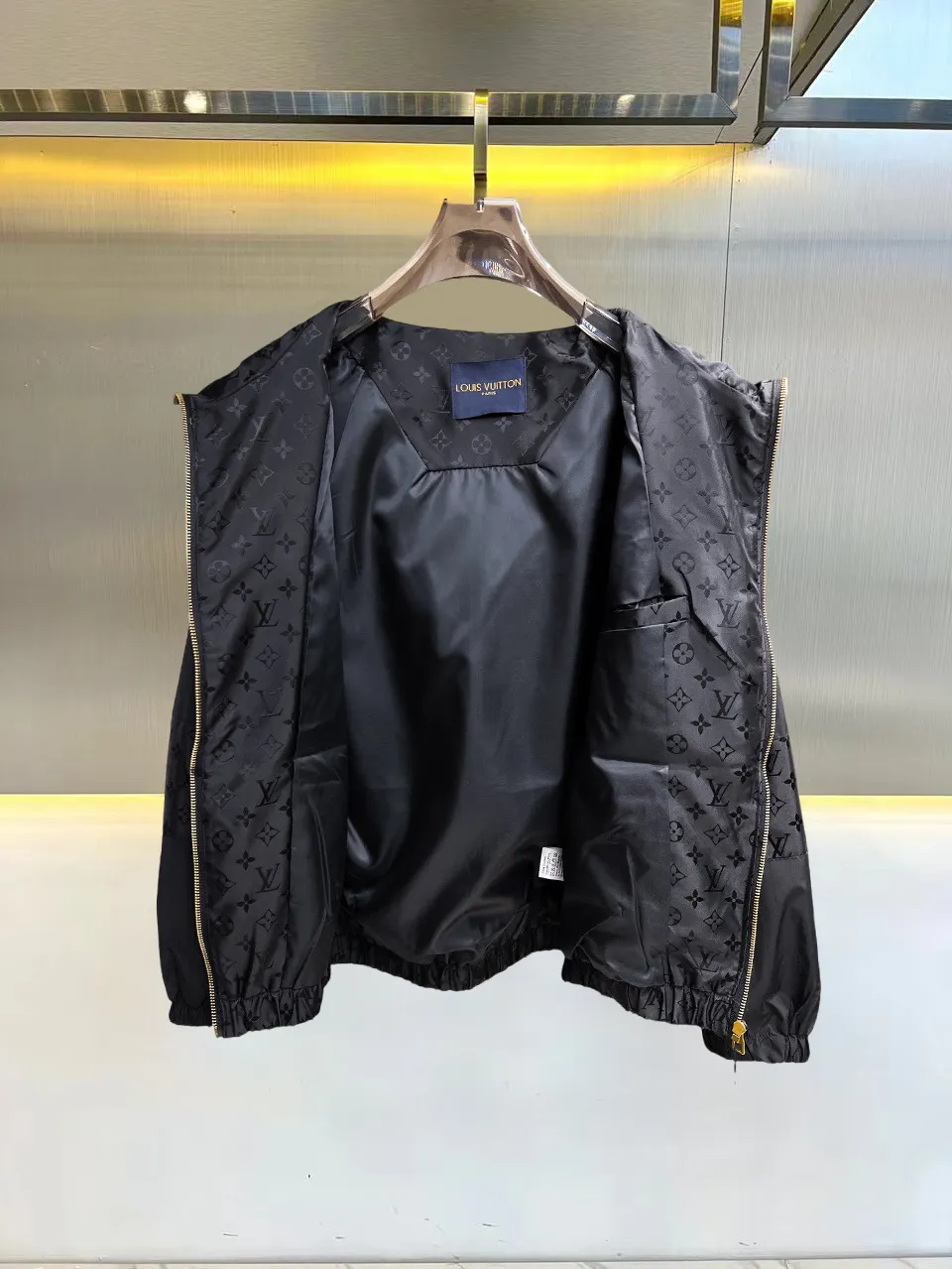 Monogram Panel Hooded Windbreaker Jacket D39015099 — view 3
