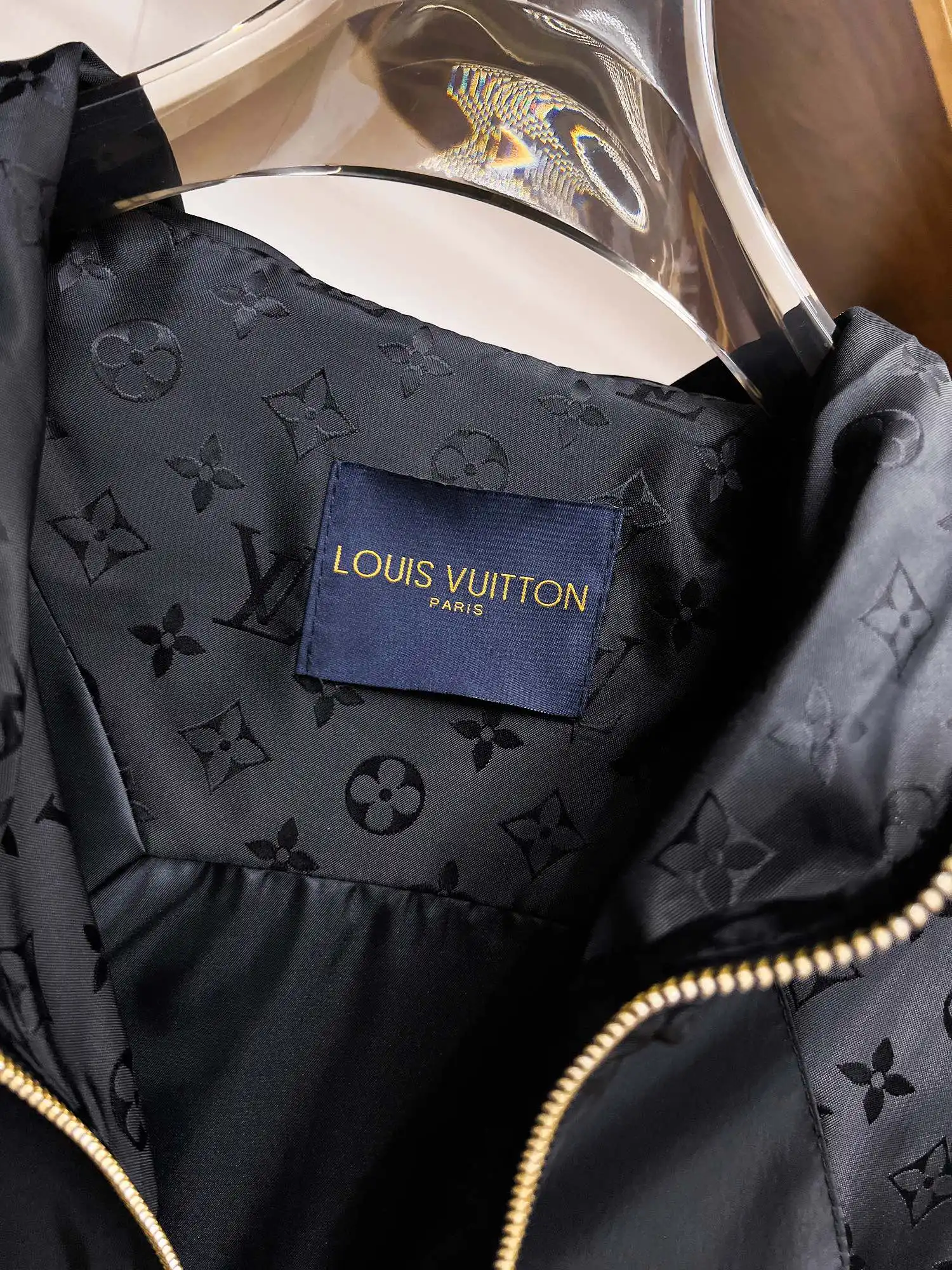 Monogram Panel Hooded Windbreaker Jacket D39015099 — view 7