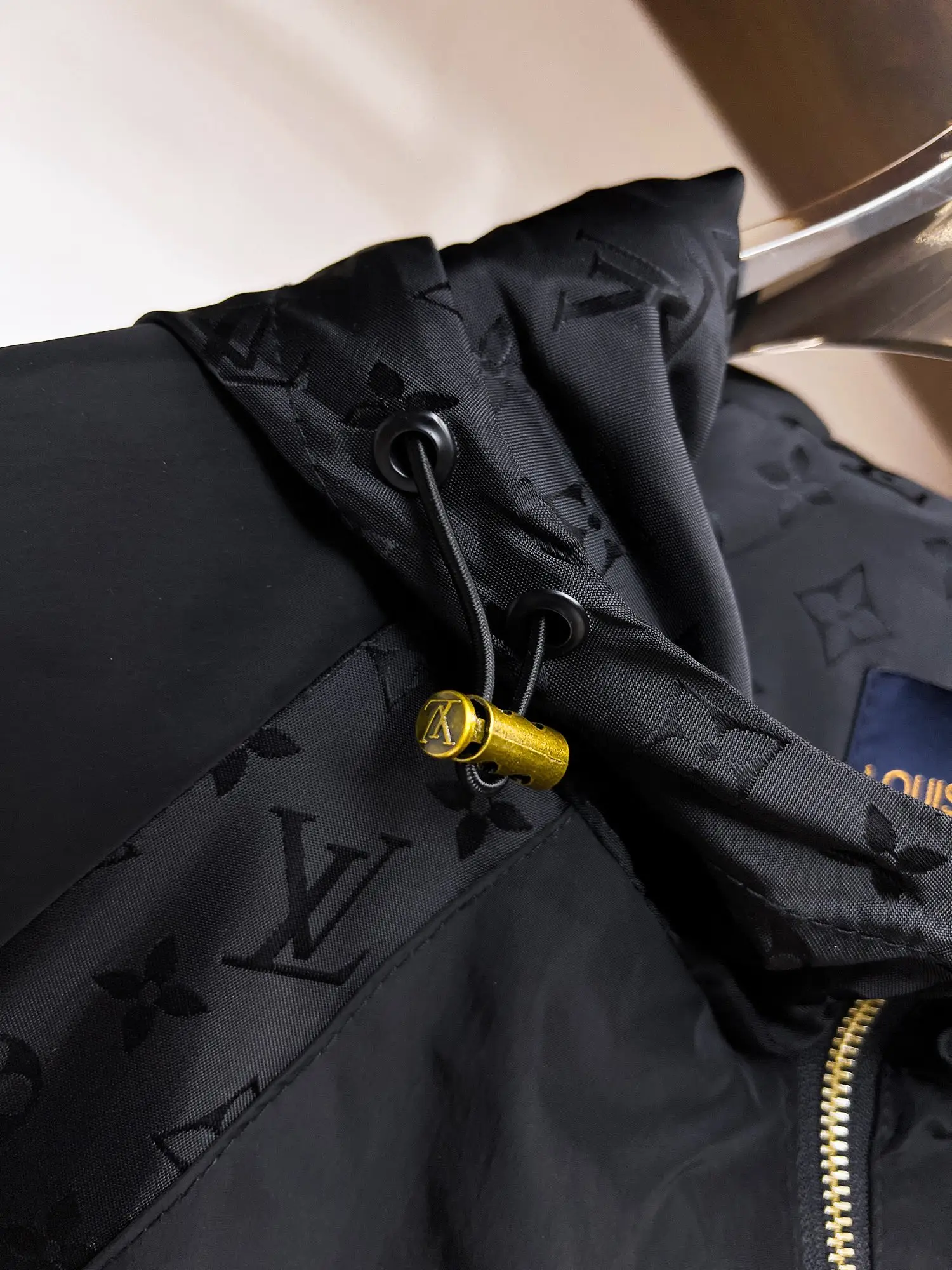 Monogram Panel Hooded Windbreaker Jacket D39015099 — view 8