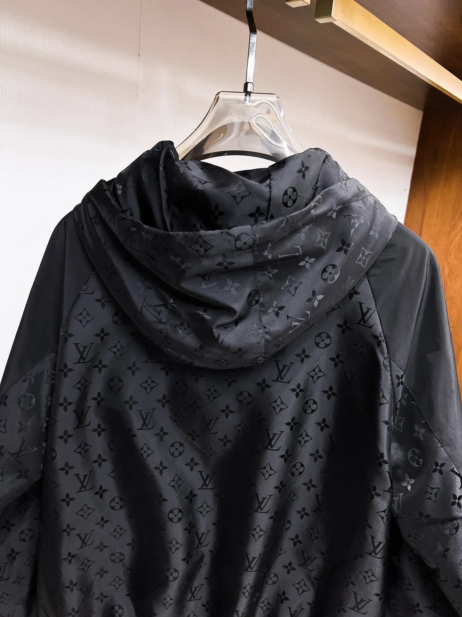 Monogram Panel Hooded Windbreaker Jacket D39015099 — view 12