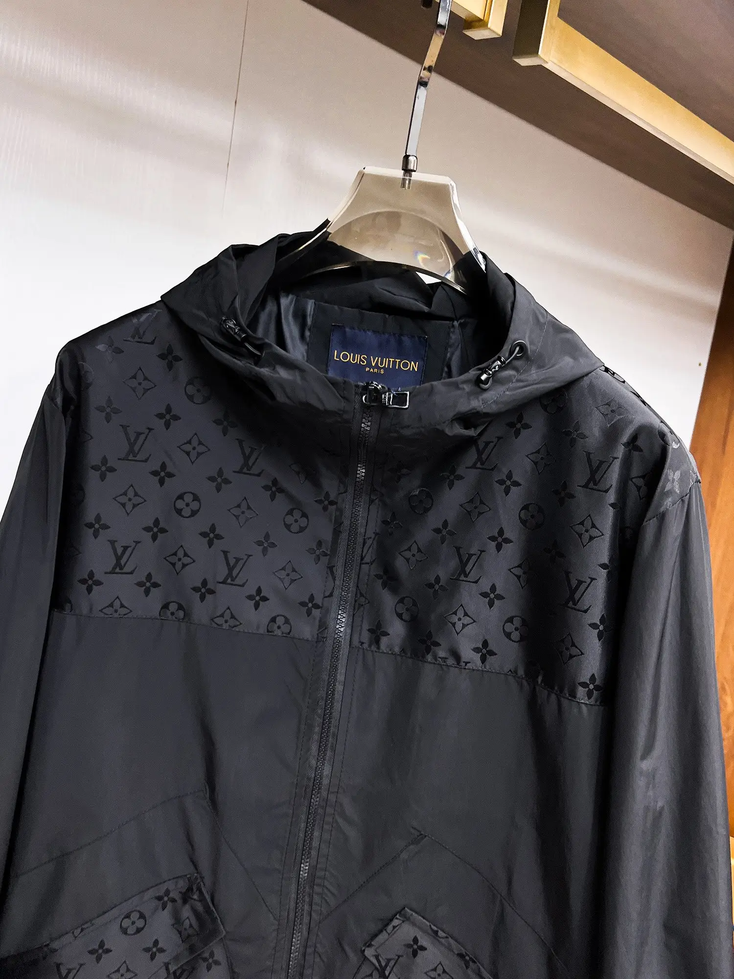 Monogram Embossed Hooded Windbreaker Jacket D39015093 — view 4