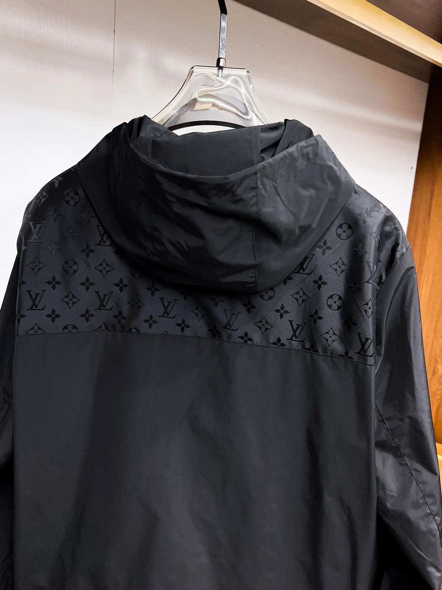 Monogram Embossed Hooded Windbreaker Jacket D39015093 — view 12