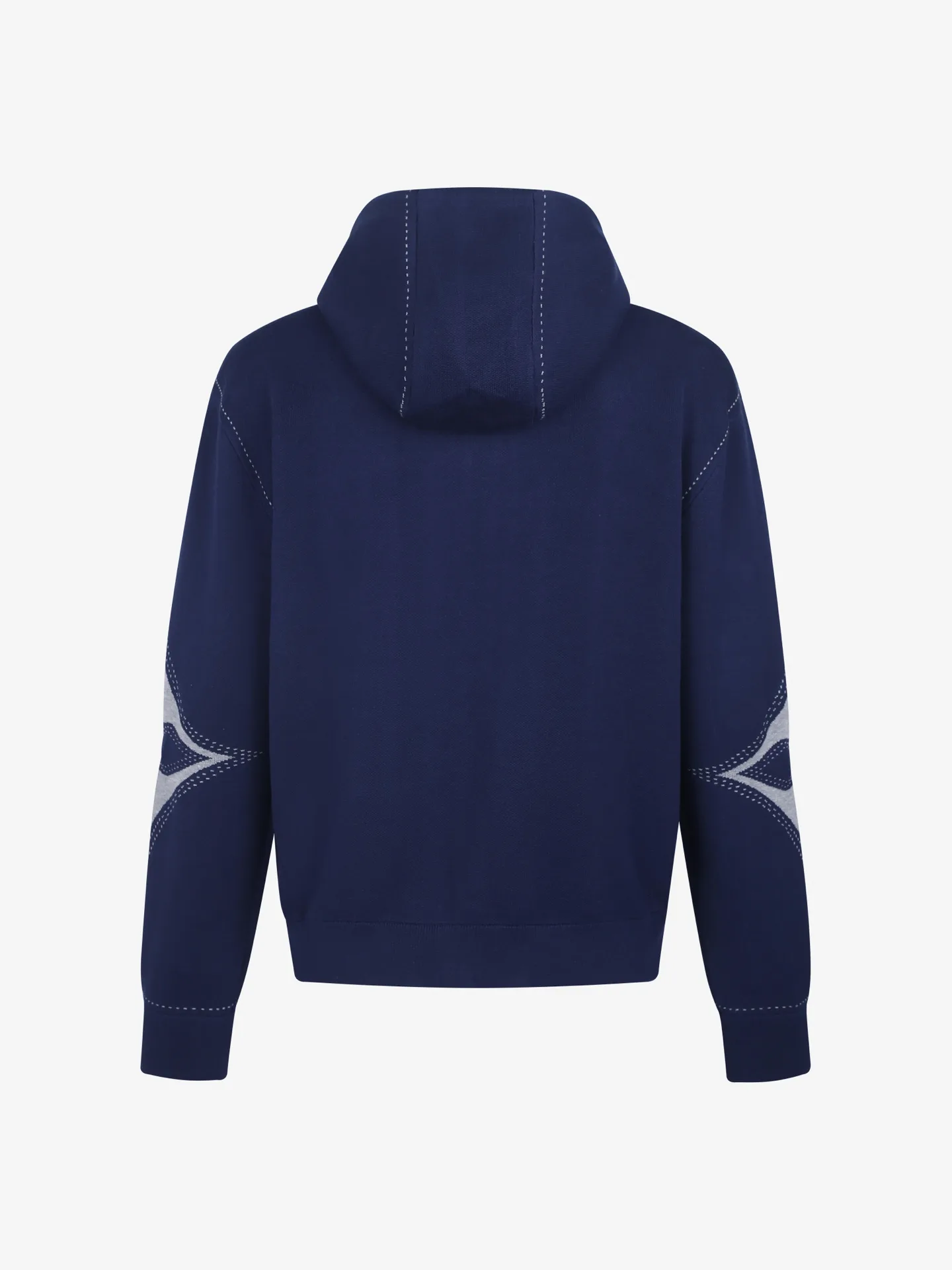 Logo Intarsia Cotton-Blend Zip-Up Hoodie D39020532 — view 2