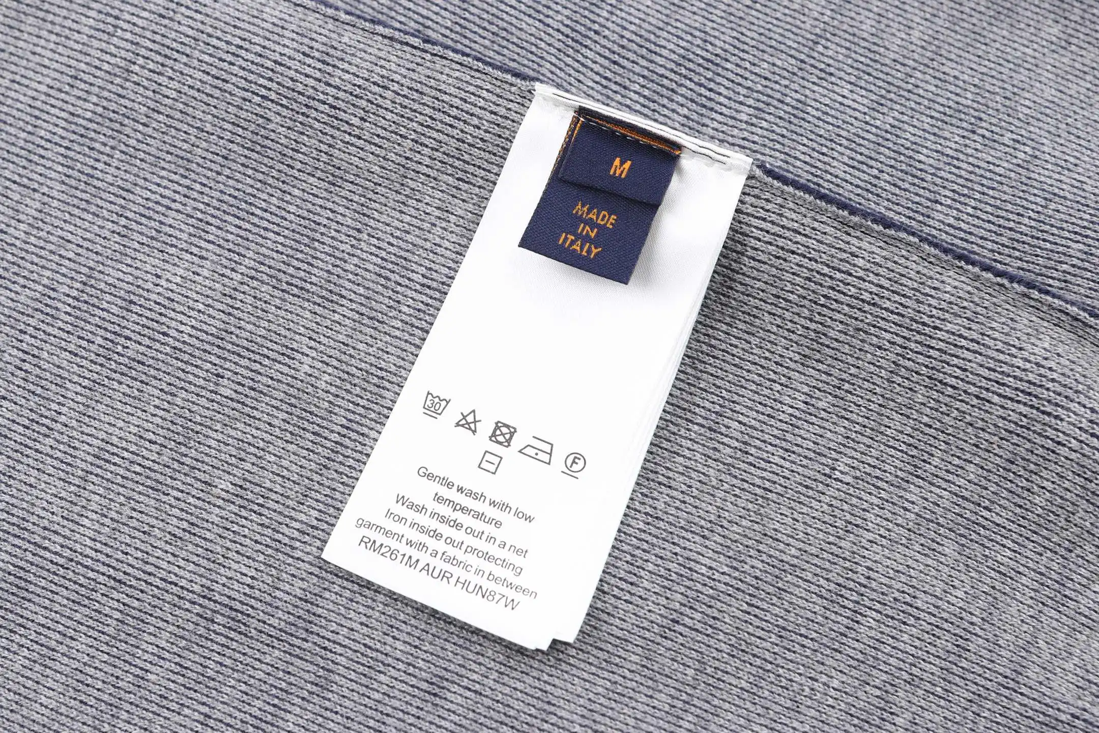 Logo Intarsia Cotton-Blend Zip-Up Hoodie D39020532 — view 12