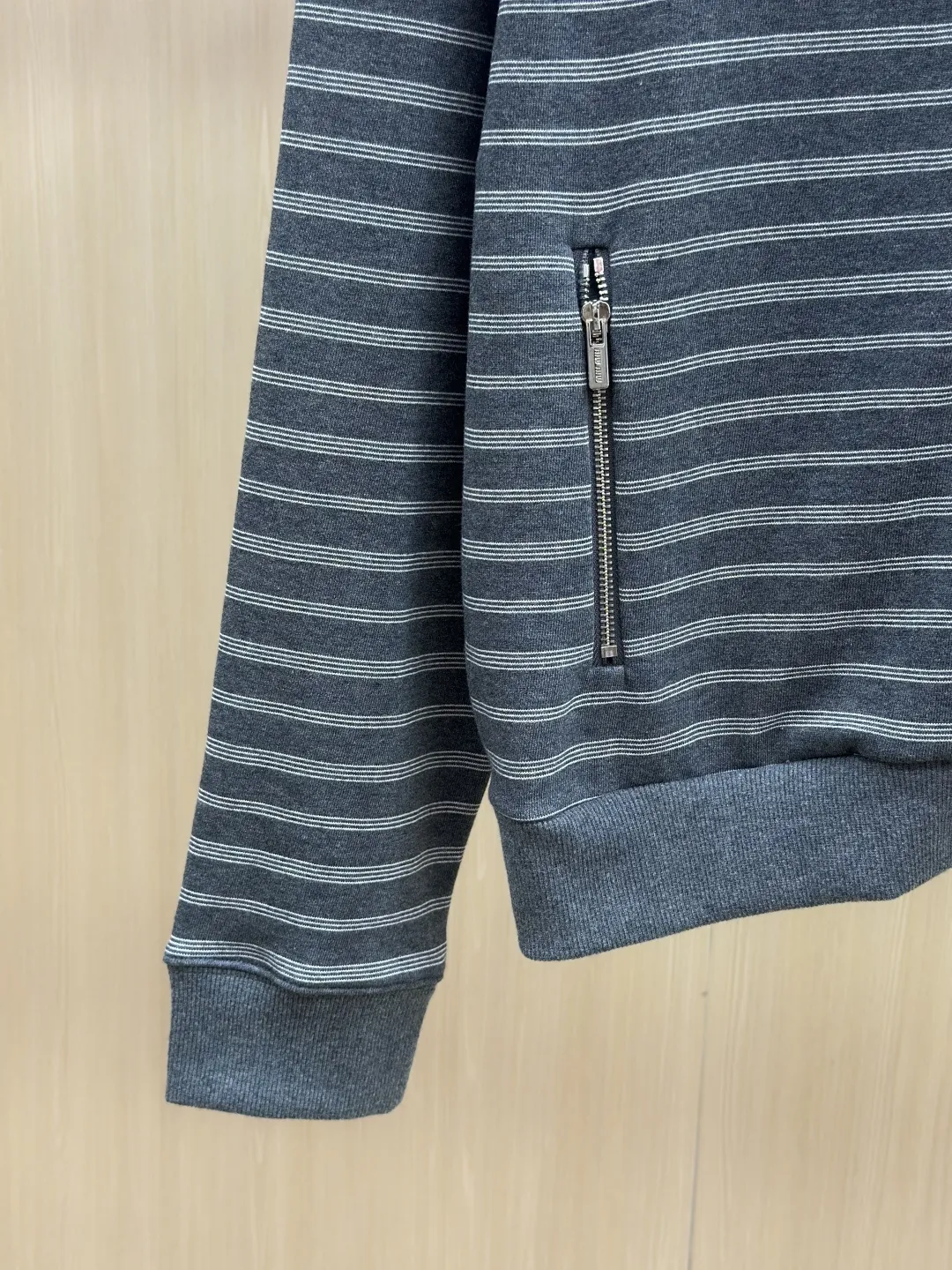 Logo-Embroidered Striped Zip-Up Track Jacket D39020445 — view 8