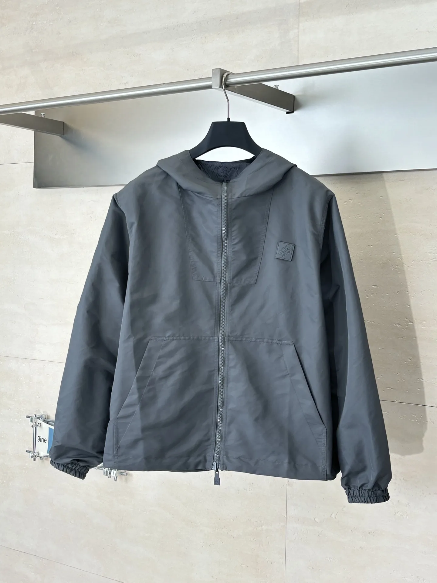 Reversible Damier Jacquard Hooded Jacket D39522031
