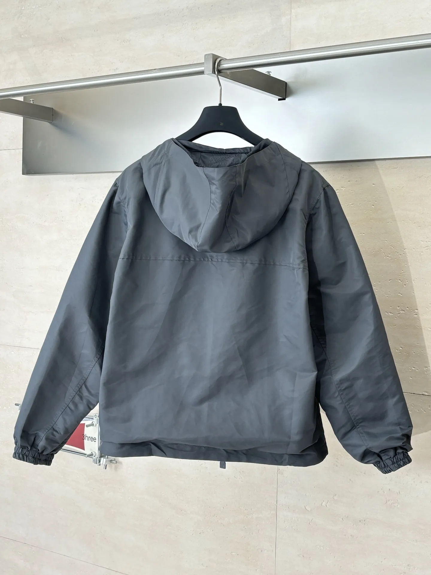 Reversible Damier Jacquard Hooded Jacket D39522031 — view 2