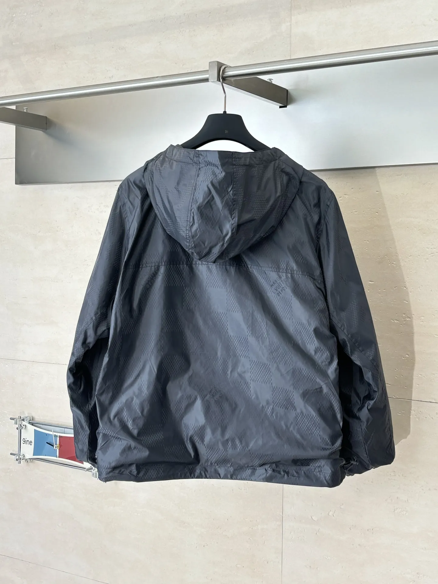 Reversible Damier Jacquard Hooded Jacket D39522031 — view 4