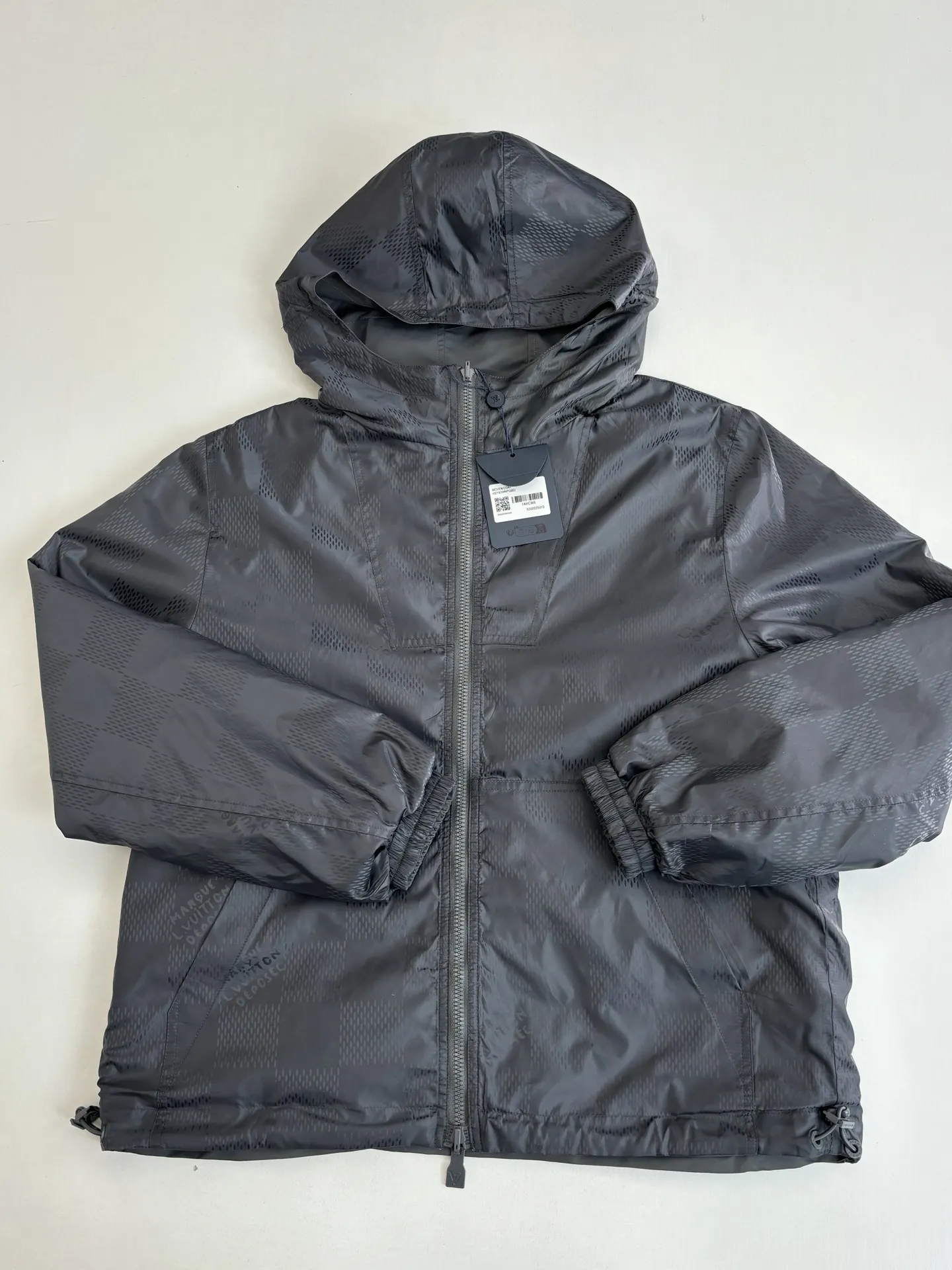 Reversible Damier Jacquard Hooded Jacket D39522031 — view 5