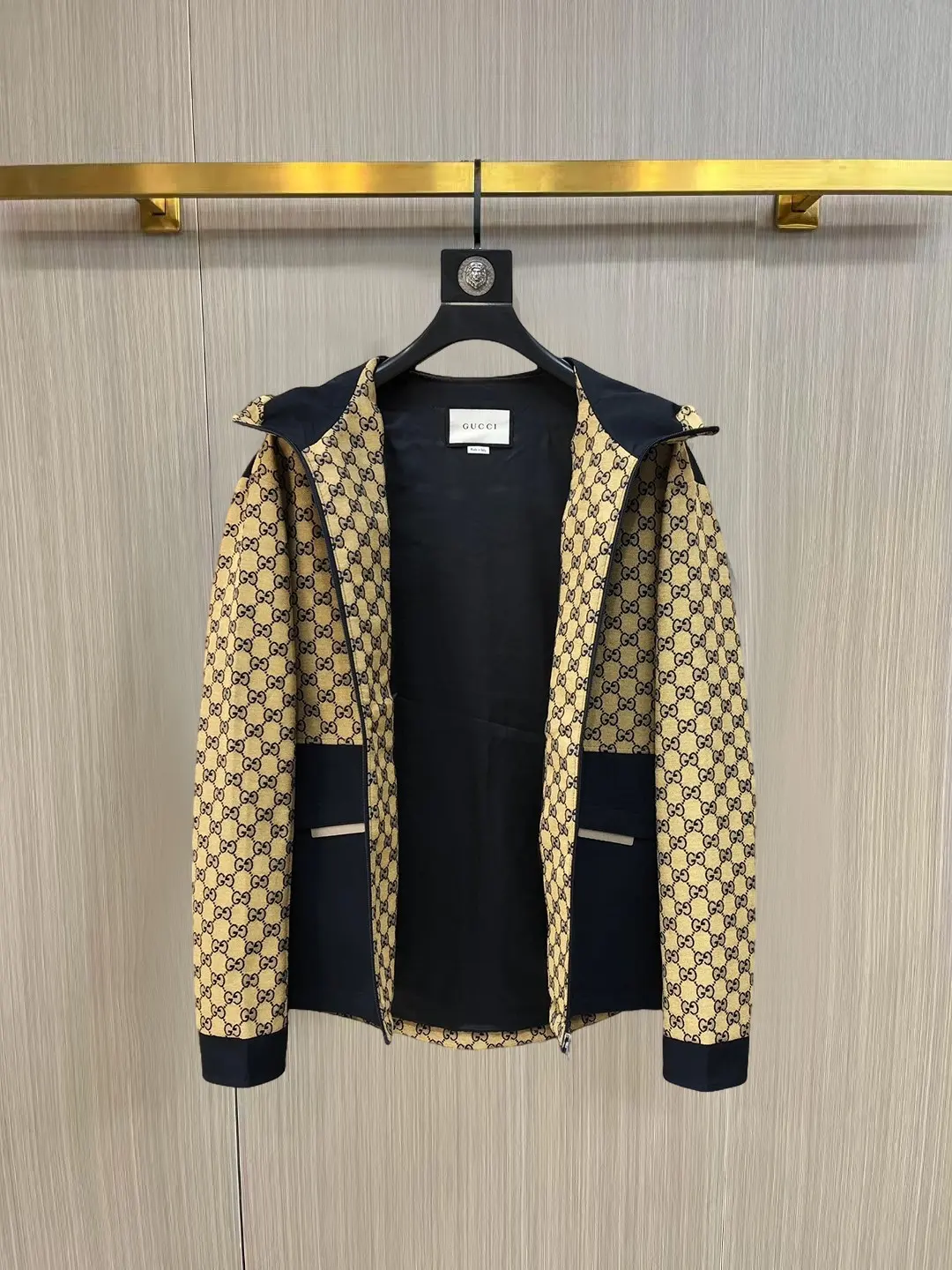 GG Monogram Paneled Hooded Windbreaker D40014862 — view 3
