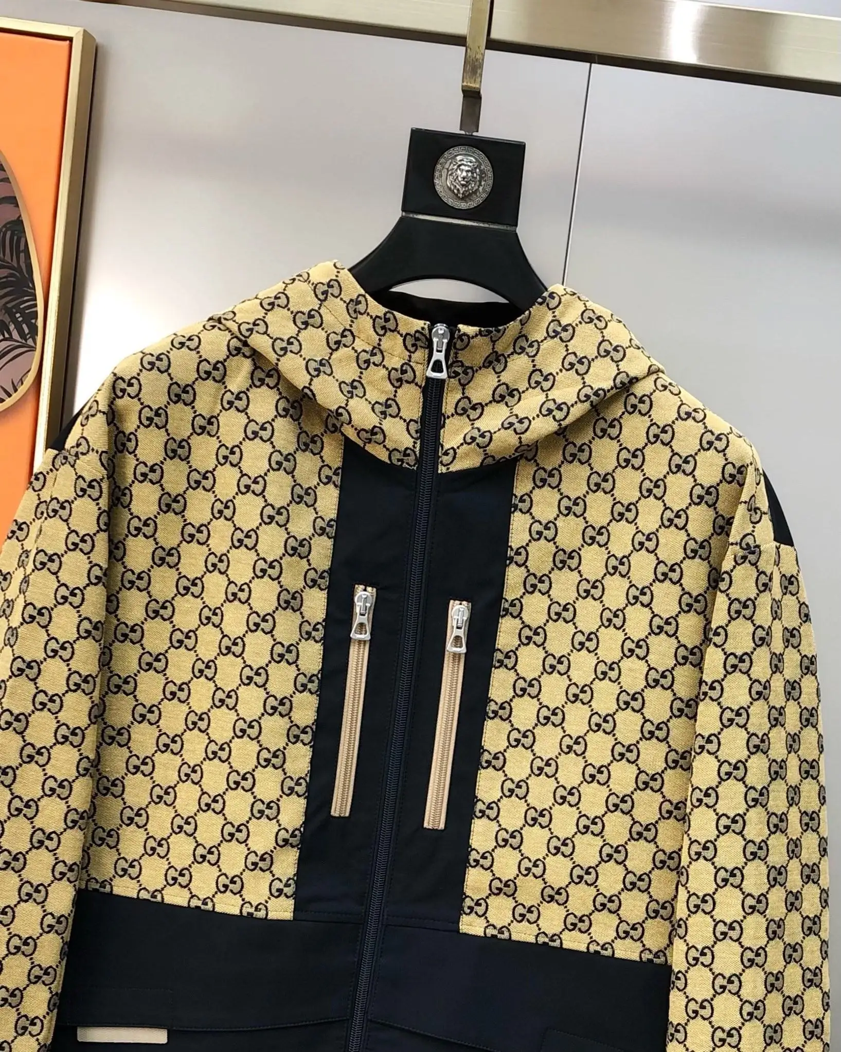 GG Monogram Paneled Hooded Windbreaker D40014862 — view 5