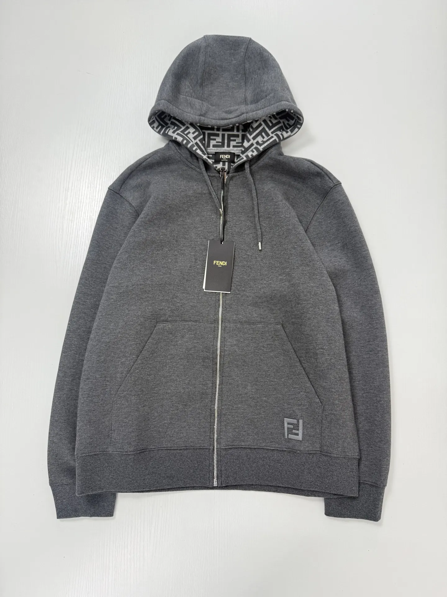 FF Monogram Lined Zip-Up Hoodie D40022020 — view 3
