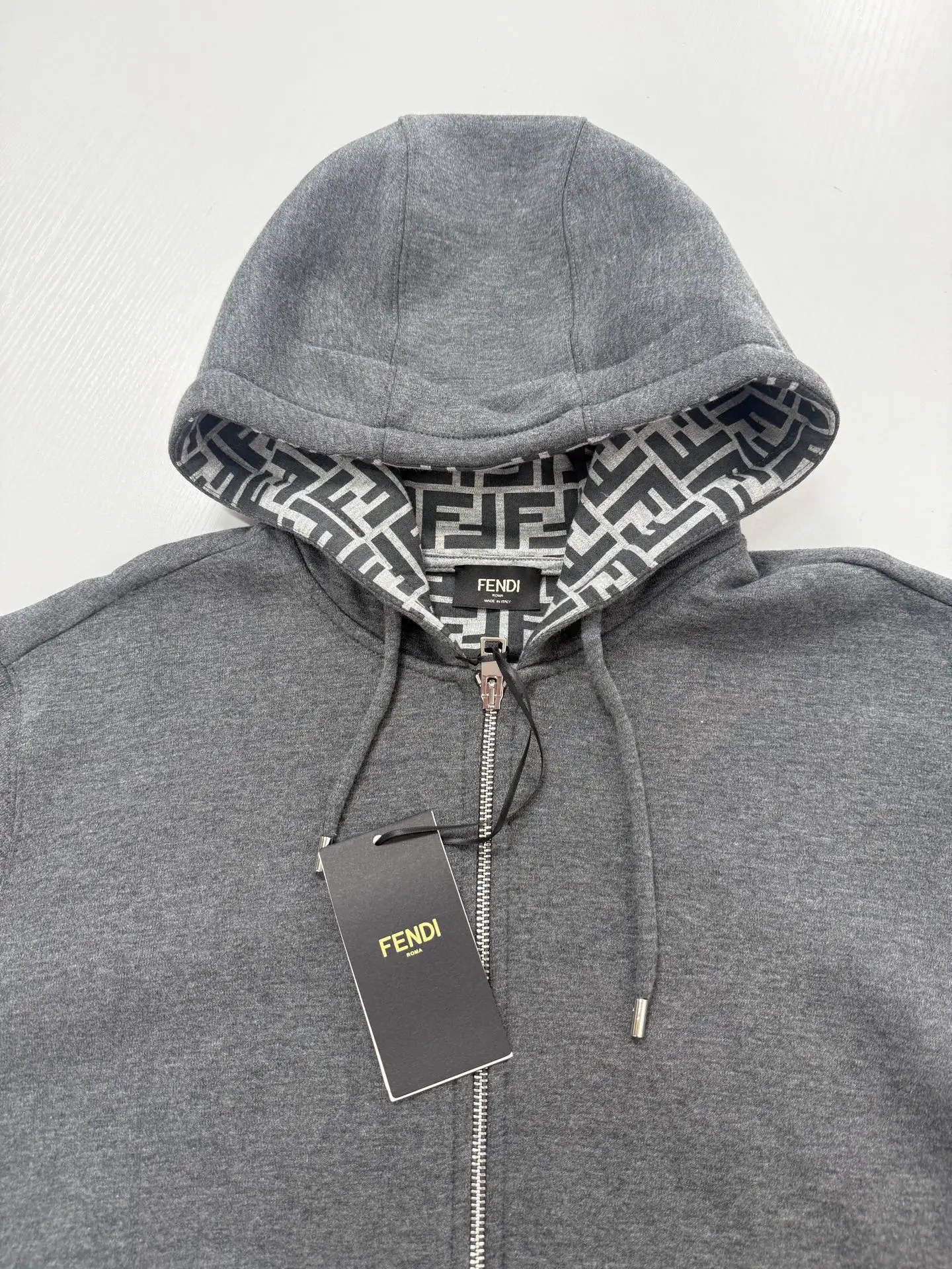 FF Monogram Lined Zip-Up Hoodie D40022020 — view 4
