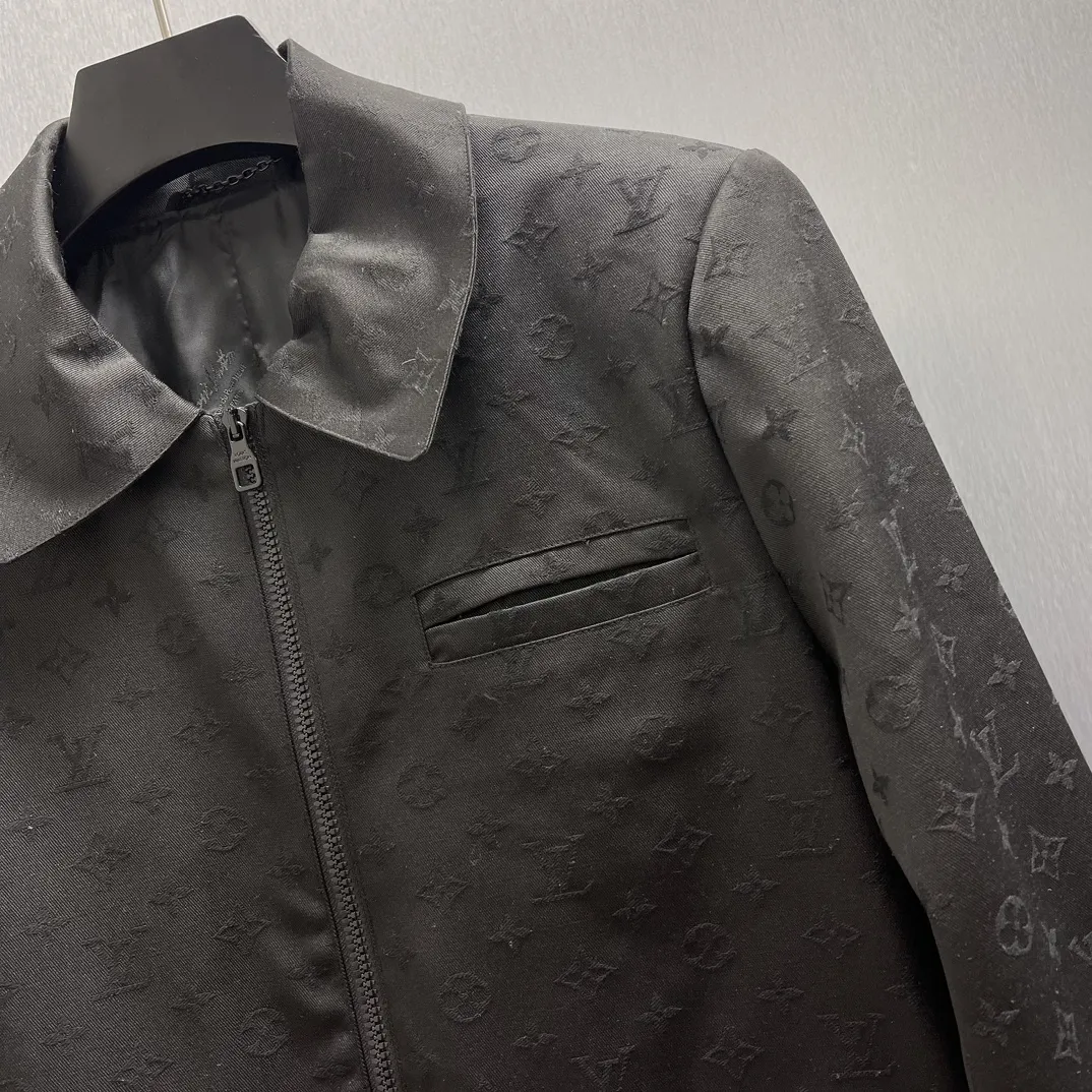 Monogram Jacquard Zip-Up Blouson Jacket D40015153 — view 4