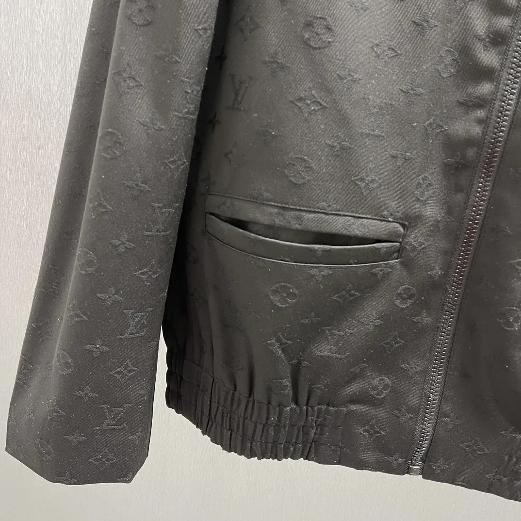 Monogram Jacquard Zip-Up Blouson Jacket D40015153 — view 5