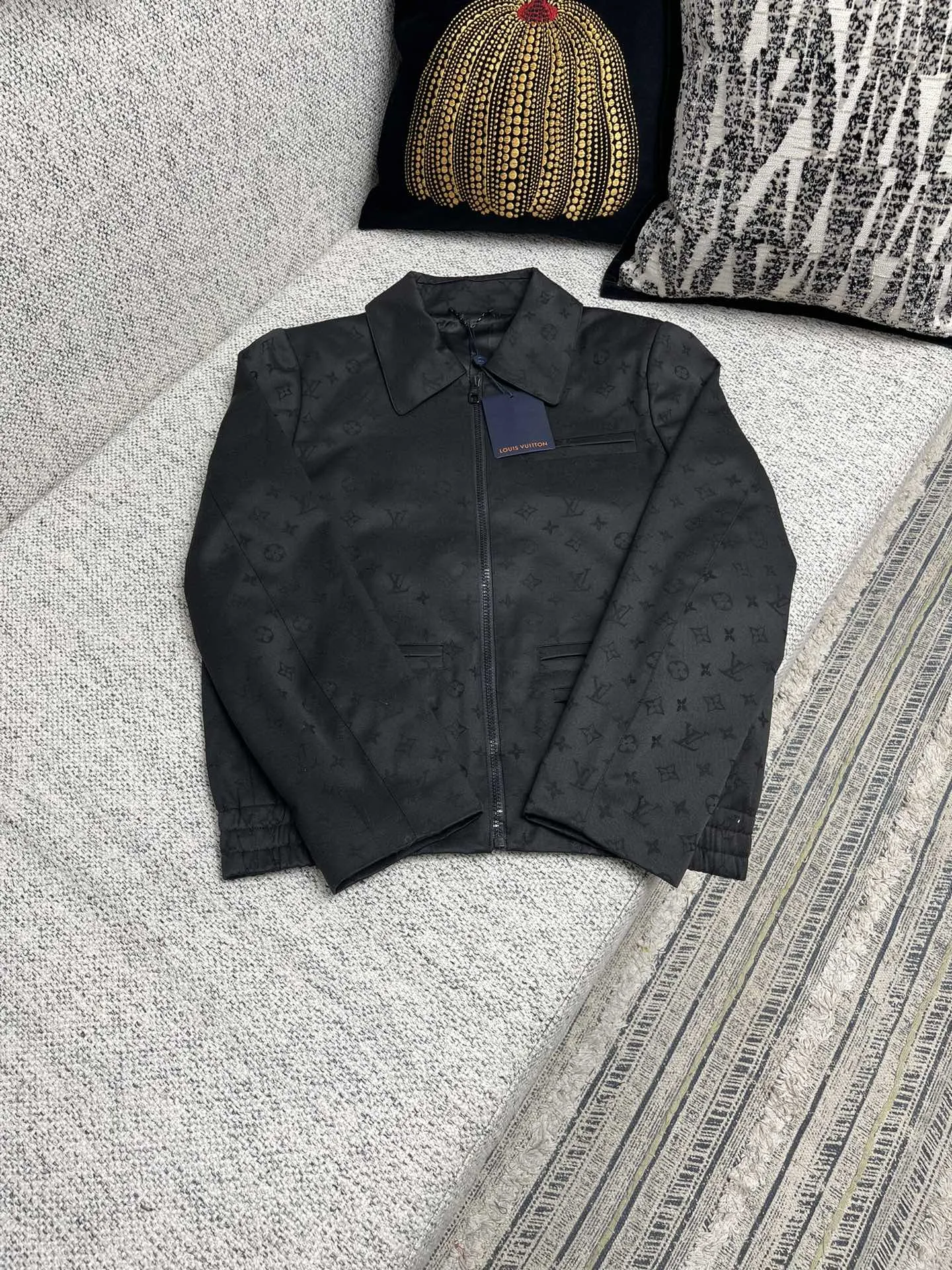 Monogram Jacquard Zip-Up Blouson Jacket D40015147