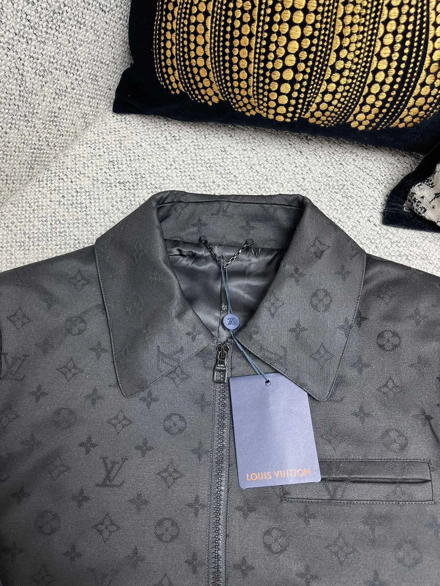 Monogram Jacquard Zip-Up Blouson Jacket D40015147 — view 3