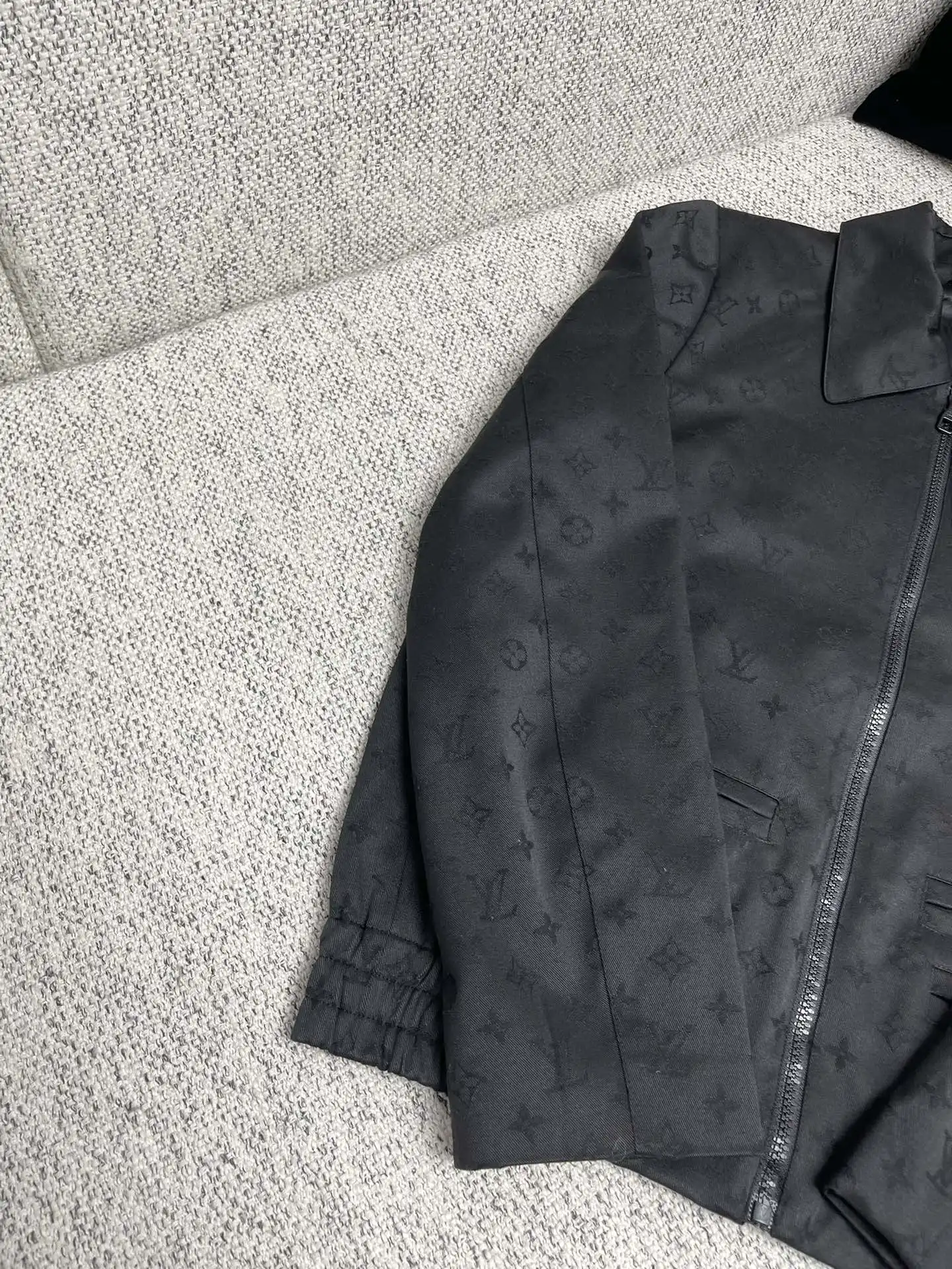 Monogram Jacquard Zip-Up Blouson Jacket D40015147 — view 4