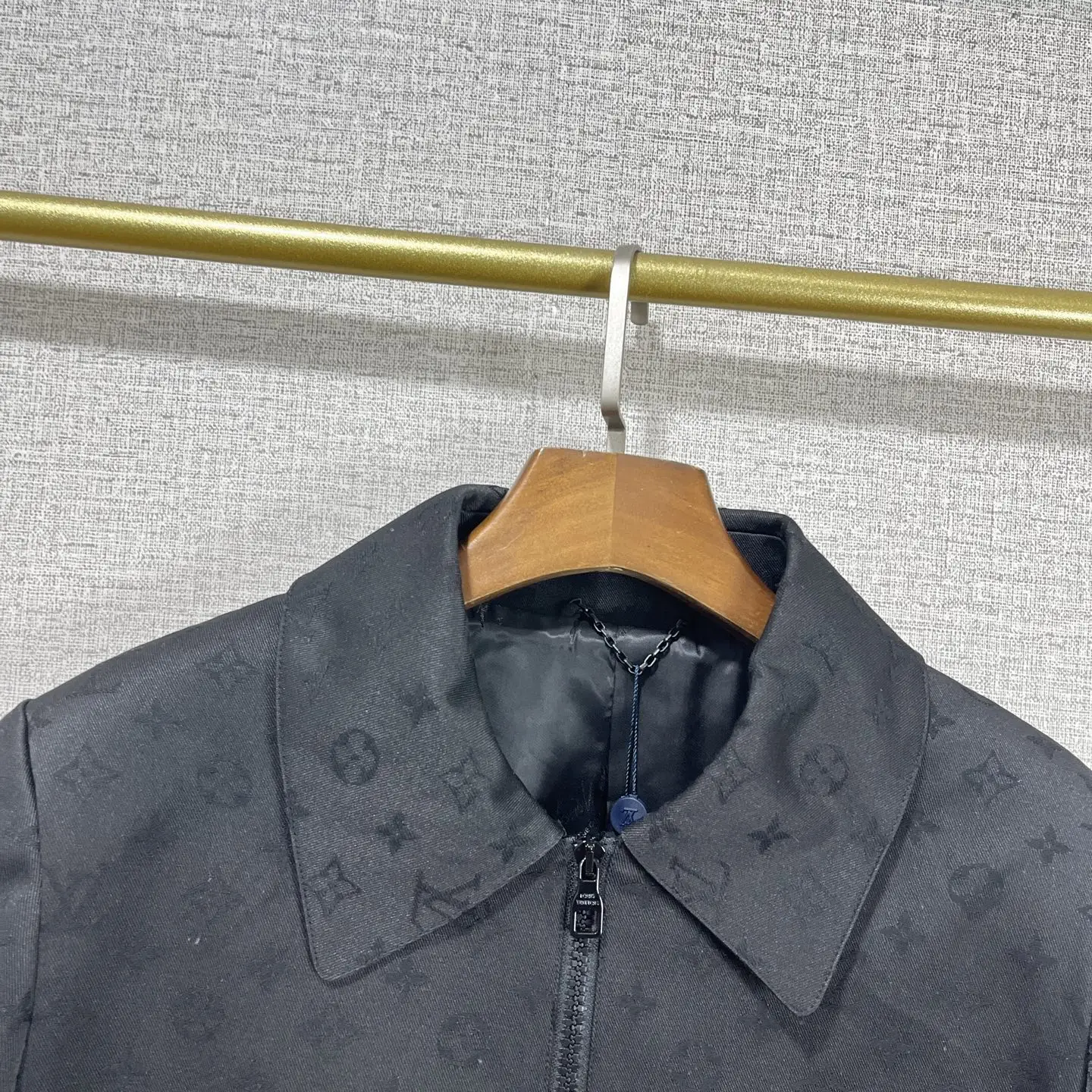 Monogram Jacquard Zip-Up Blouson Jacket D40015151 — view 3