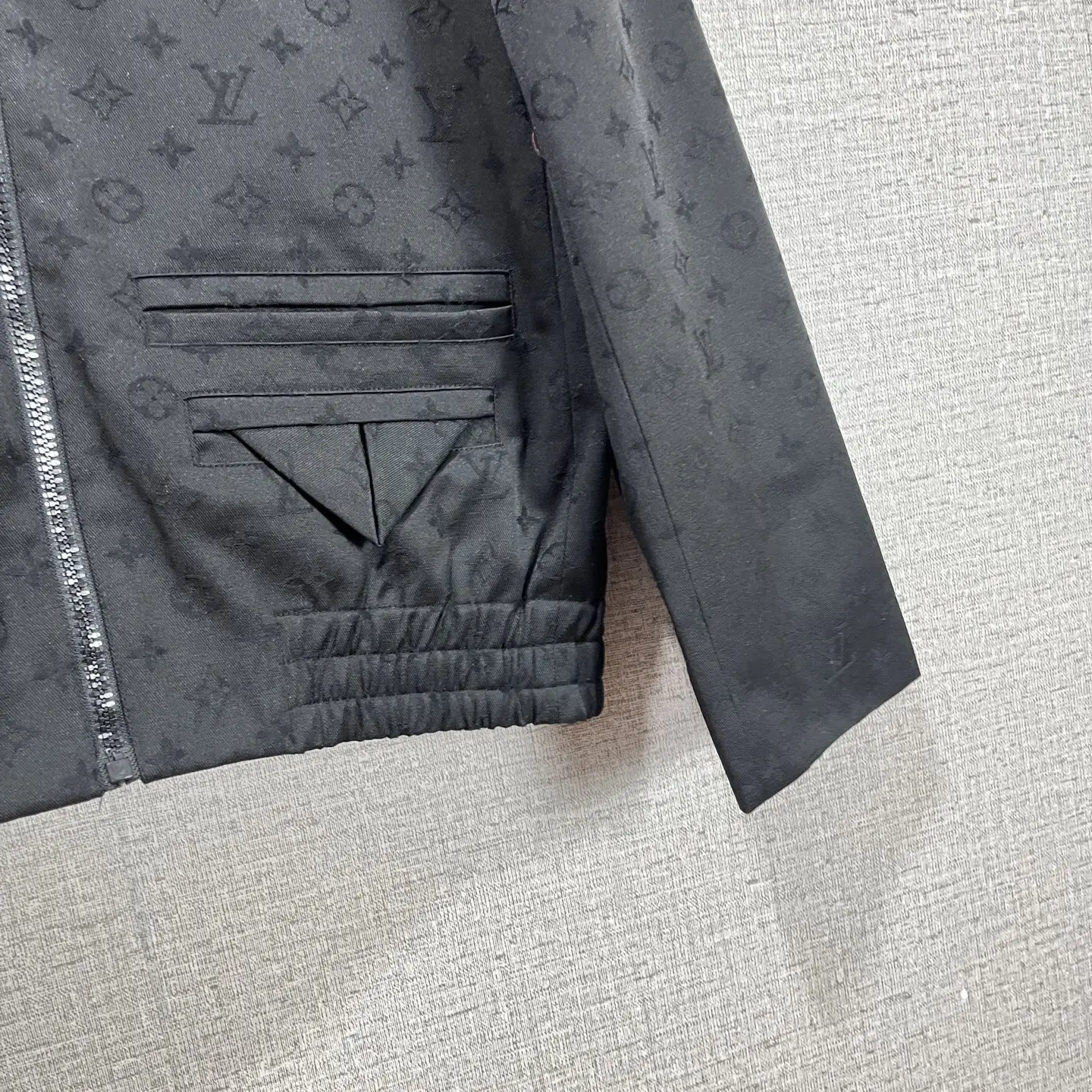 Monogram Jacquard Zip-Up Blouson Jacket D40015151 — view 5