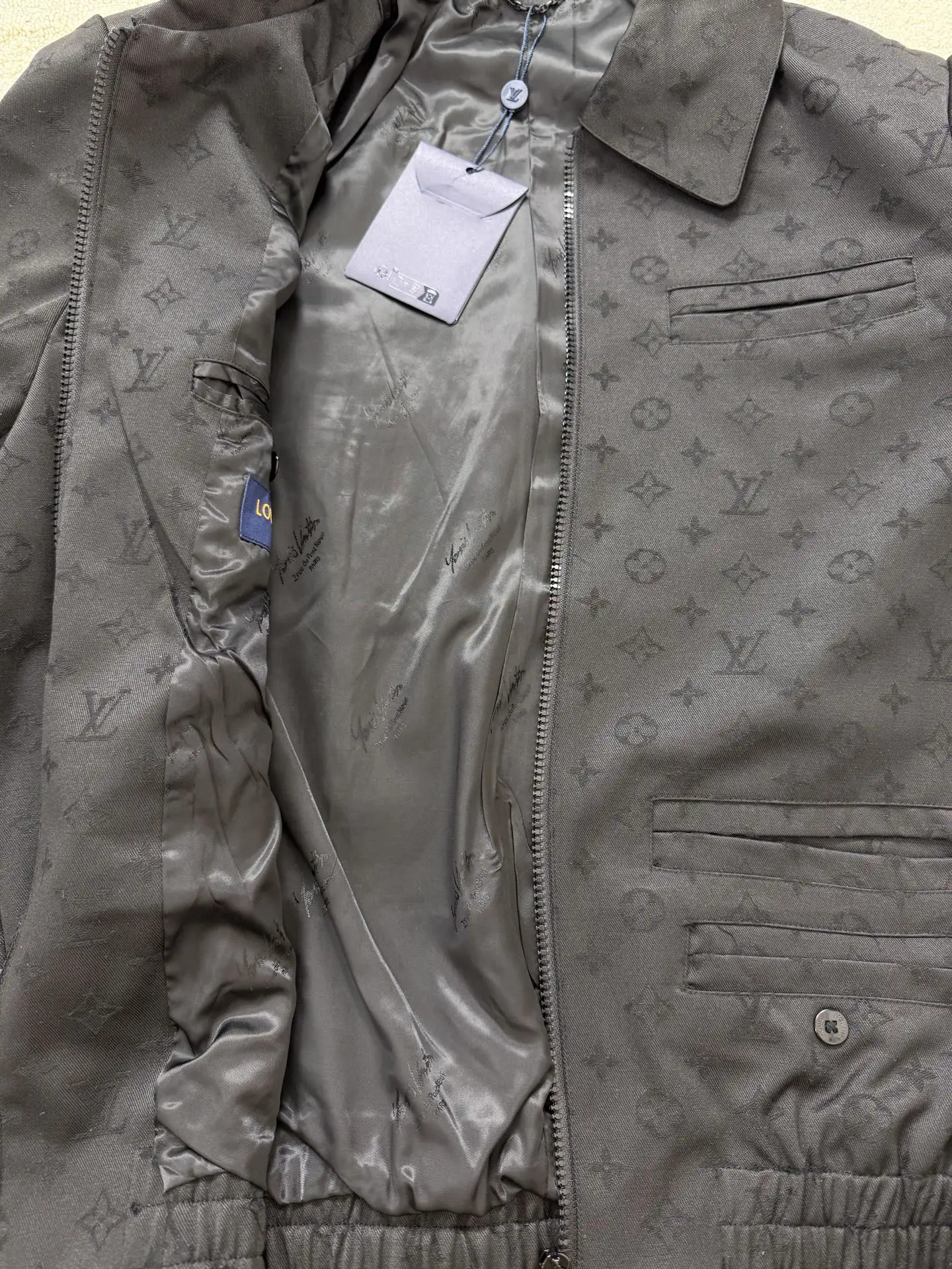 Monogram Jacquard Zip-Up Blouson Jacket D40015150 — view 5