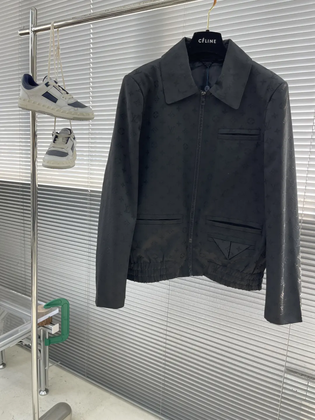 Monogram Jacquard Zip-Up Harrington Jacket D40015144