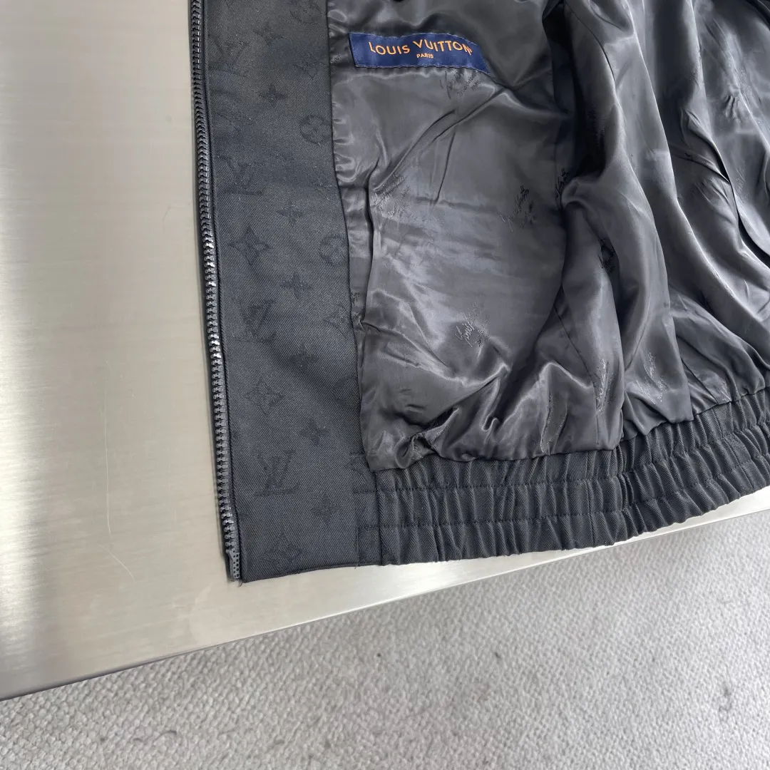 Monogram Jacquard Zip-Up Harrington Jacket D40015144 — view 8