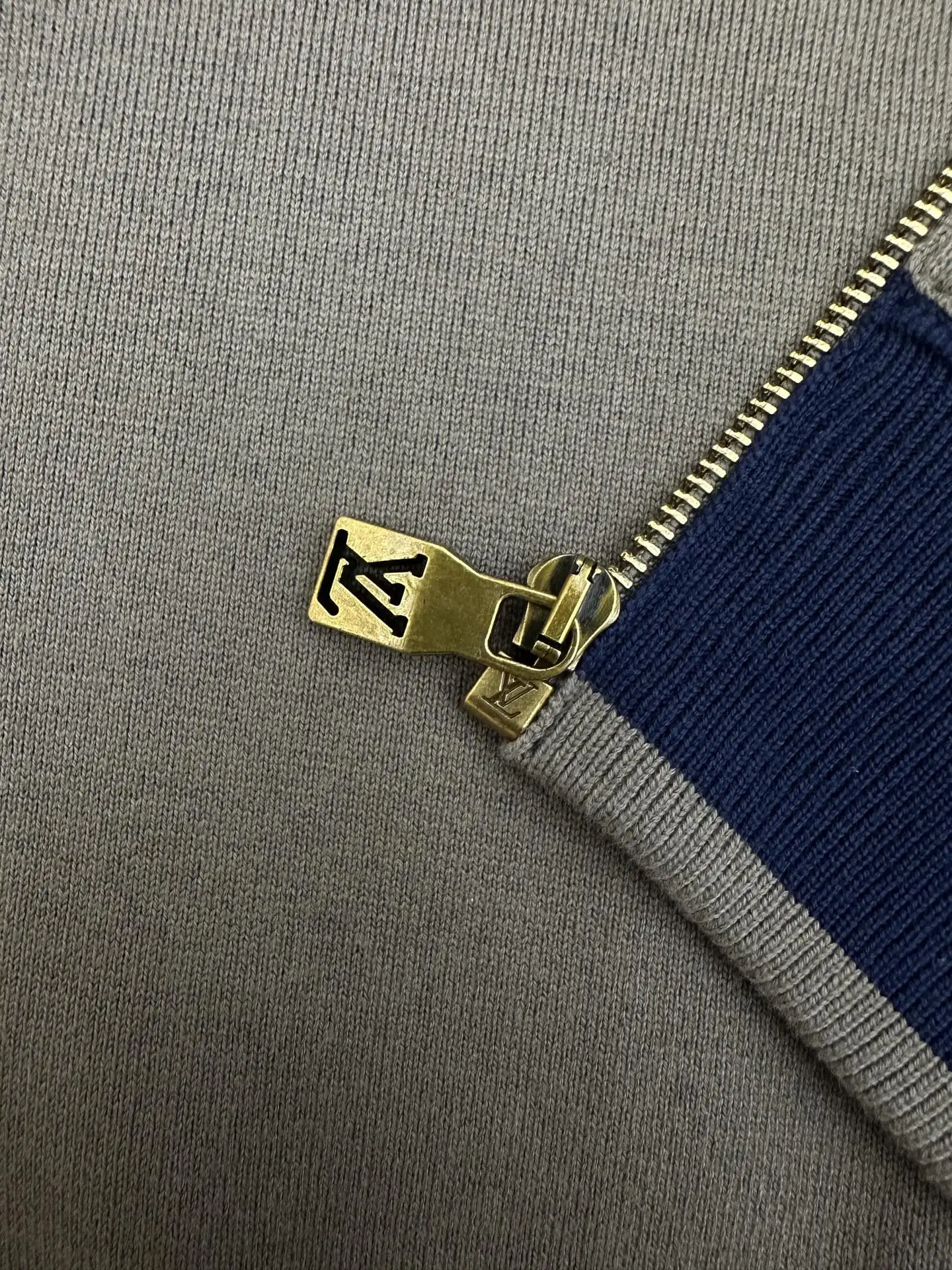 Louis Vuitton Contrast-Trim Cotton Bomber Jacket D40522641 — view 9