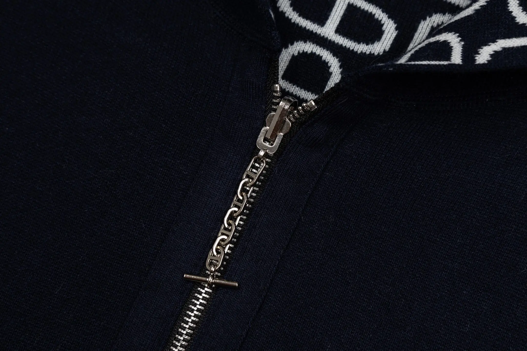 Reversible Chaine d'Ancre Jacquard Cashmere Hoodie D41022339 — view 4