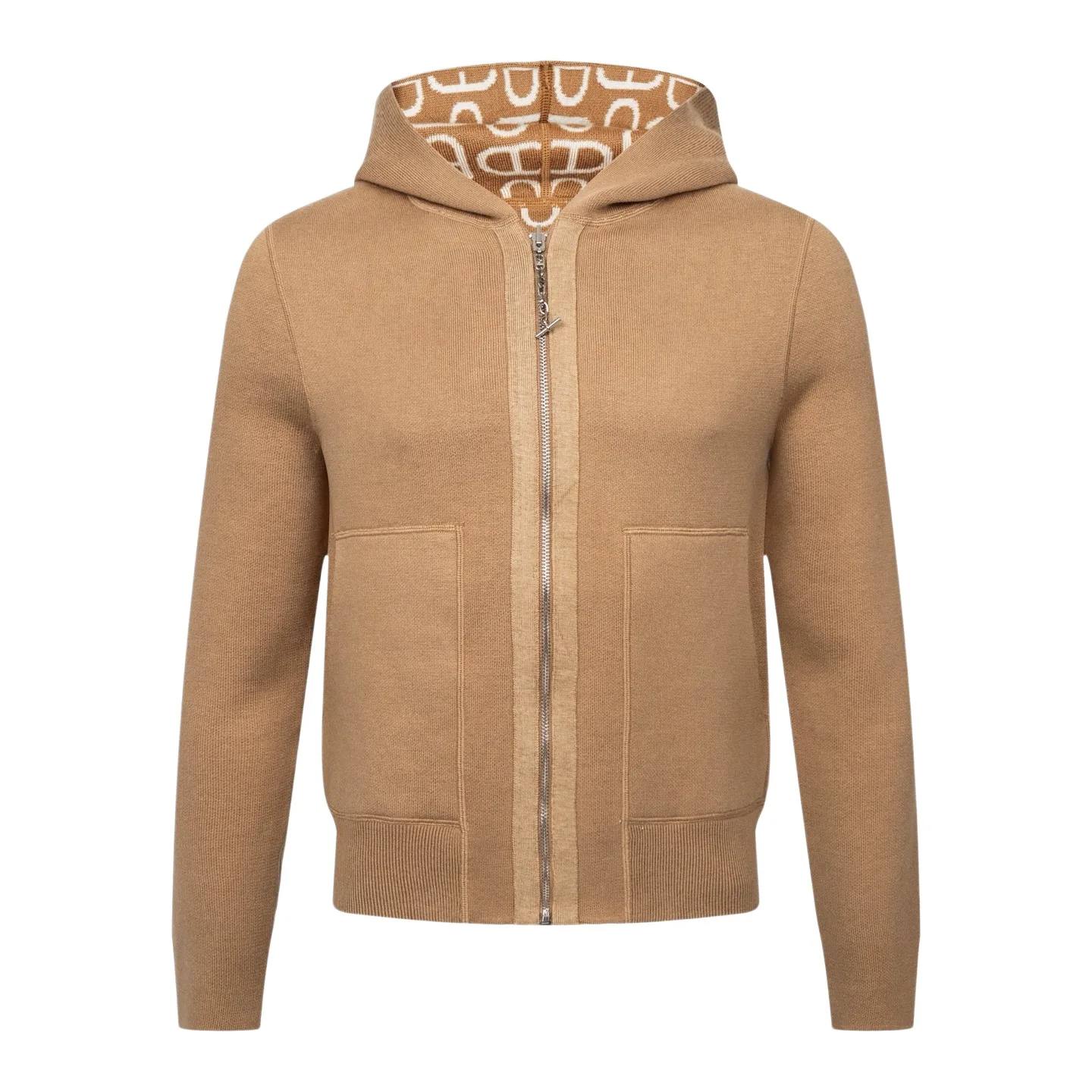 Reversible Chaine d'Ancre Jacquard Cashmere Hoodie D41022340