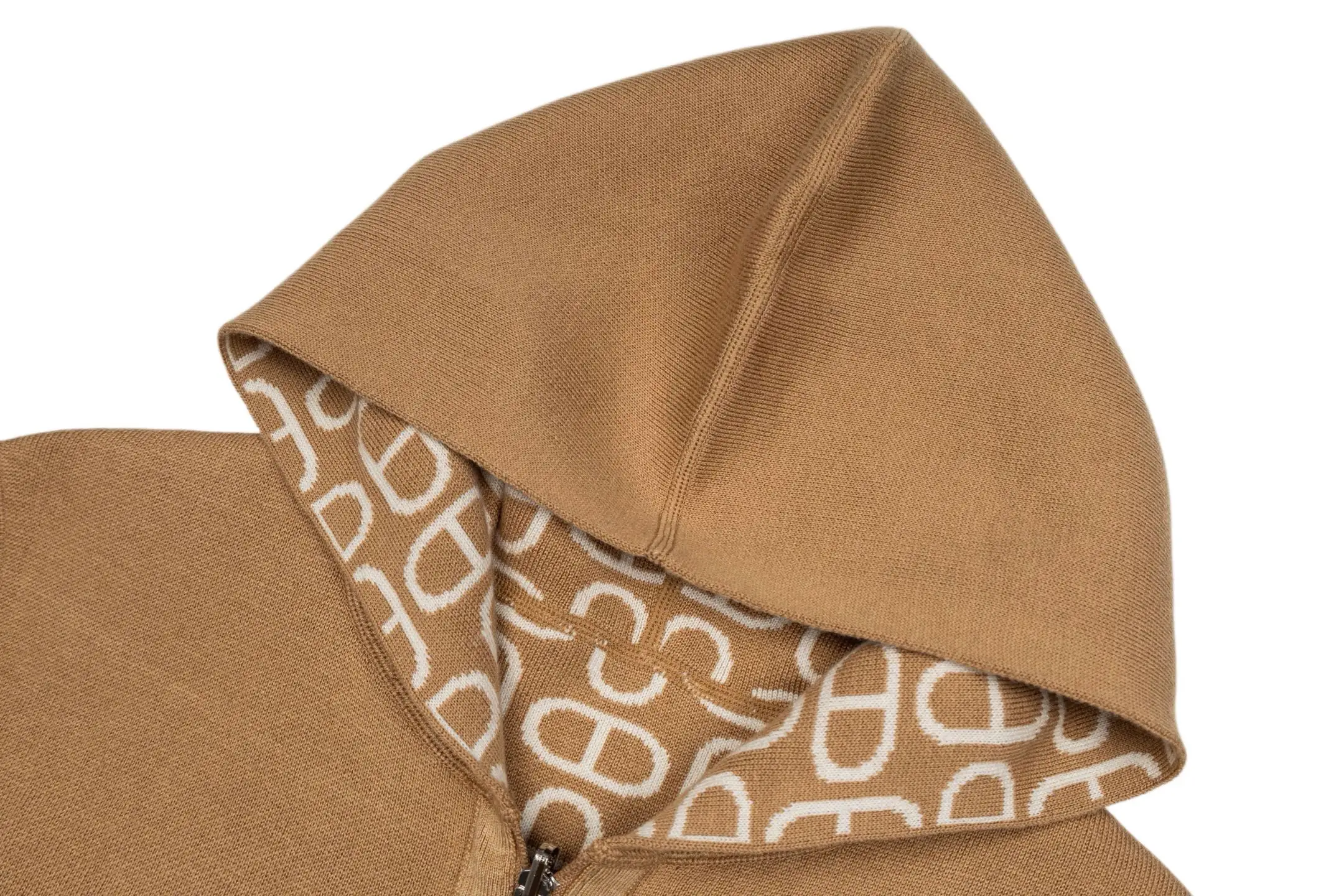 Reversible Chaine d'Ancre Jacquard Cashmere Hoodie D41022340 — view 3