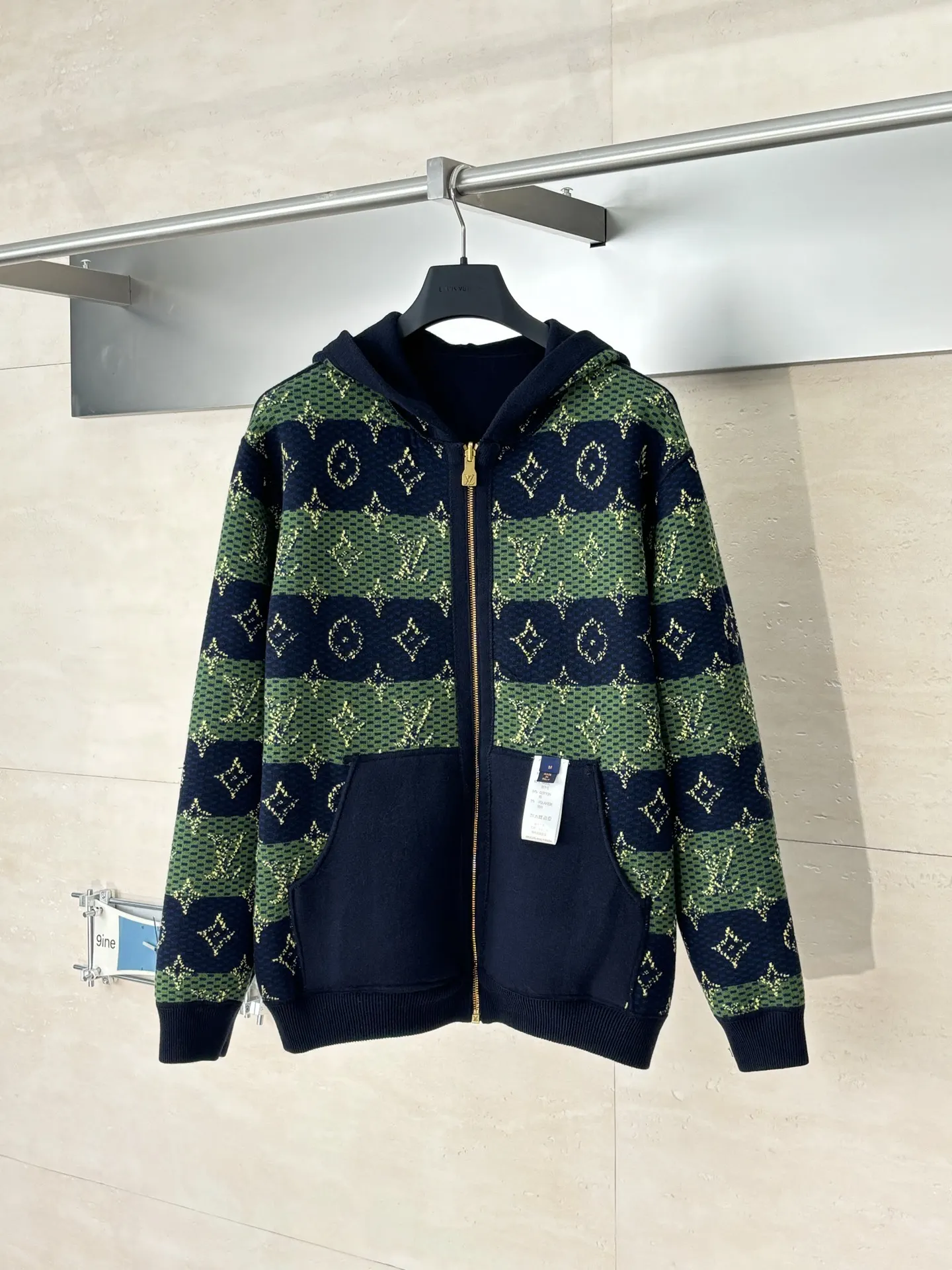 Reversible Monogram Jacquard Knit Hoodie D41521992 — view 3