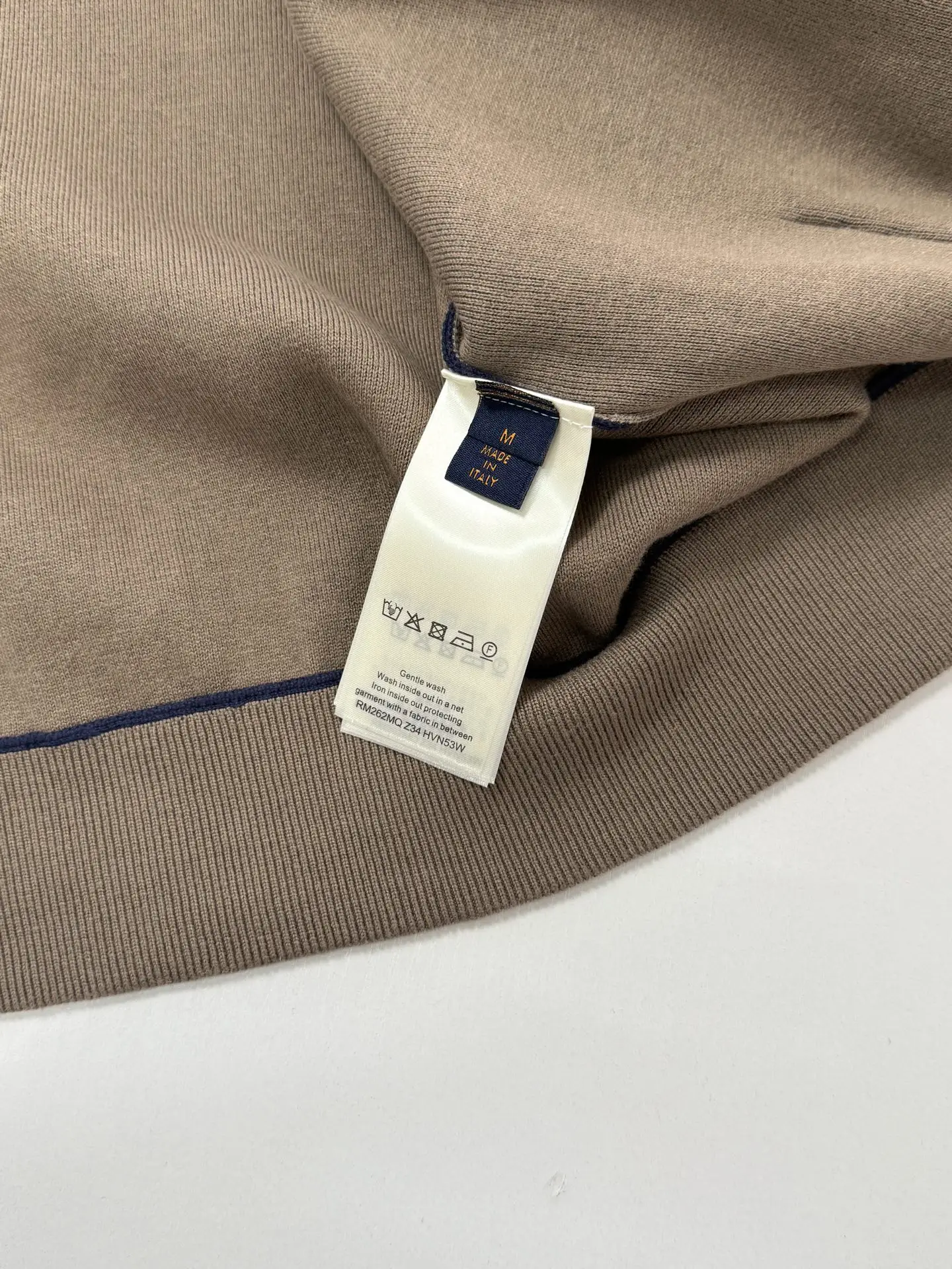 Contrast Ribbed Knit Zip-Up Jacket D42022030 — view 8