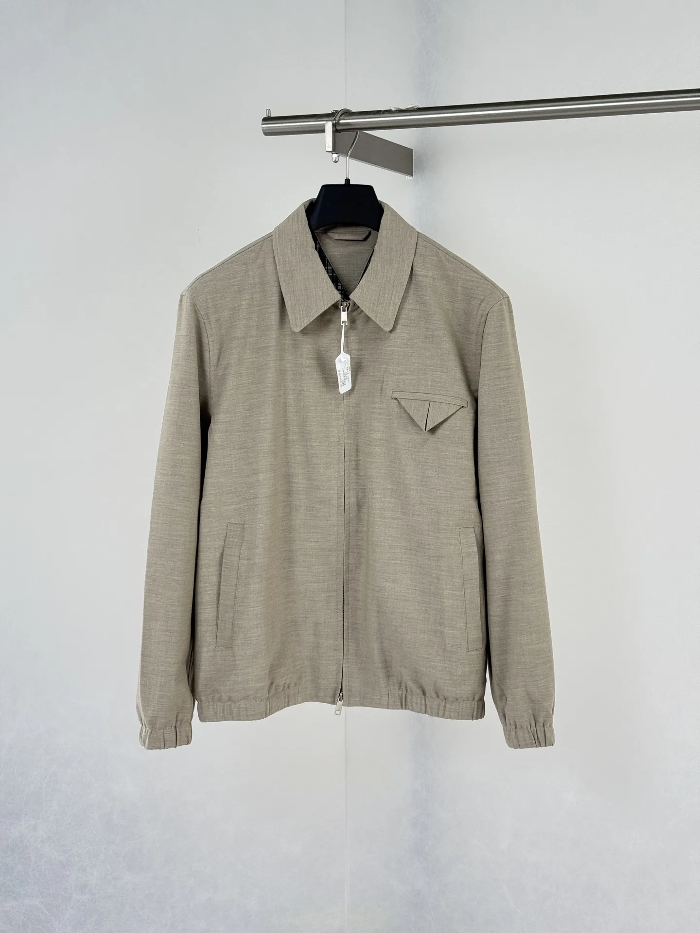 Triangle Pocket Zip-Up Blouson Jacket D42022019