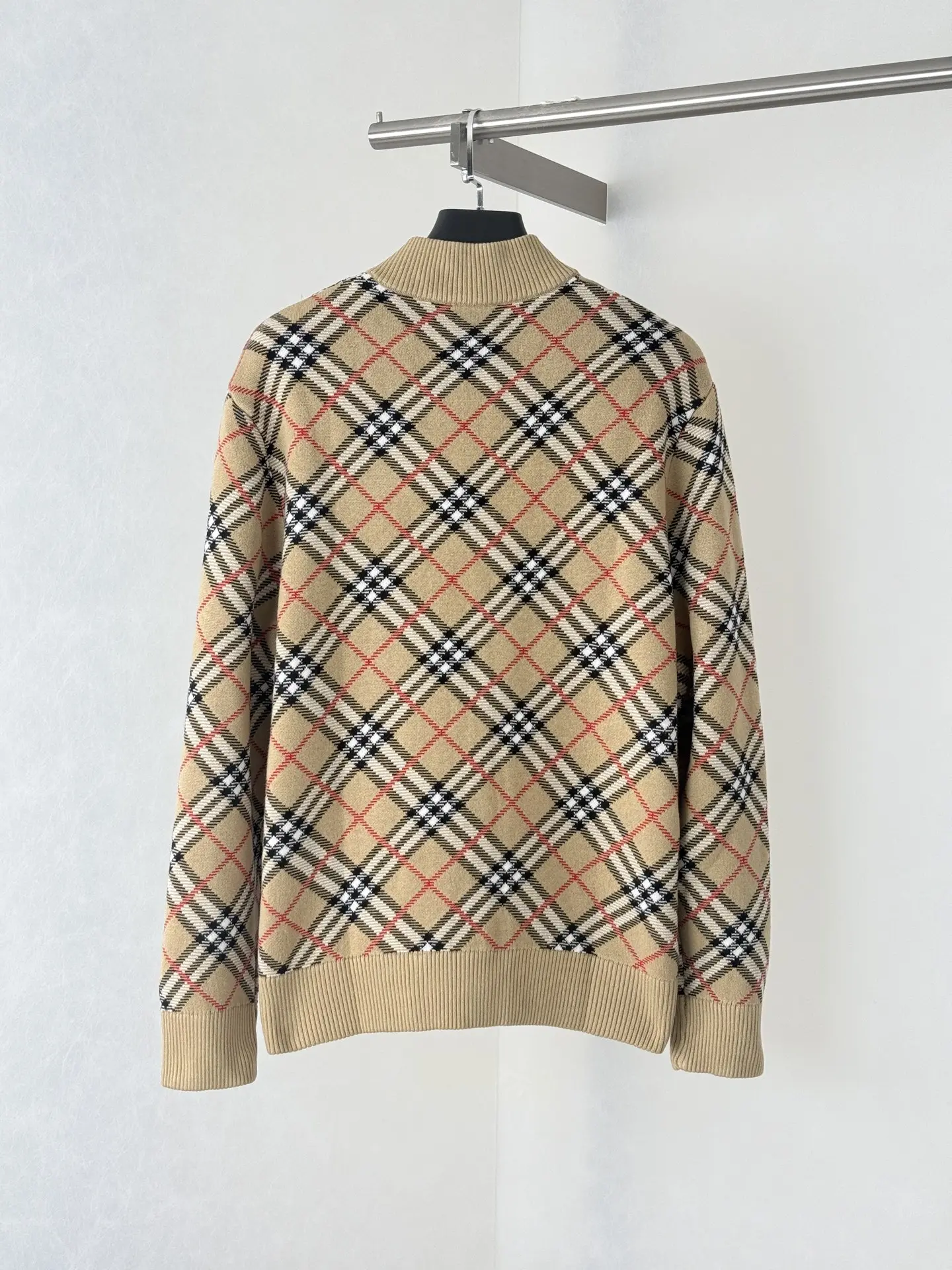 Check Knit Bomber Jacket D42021996 — view 2