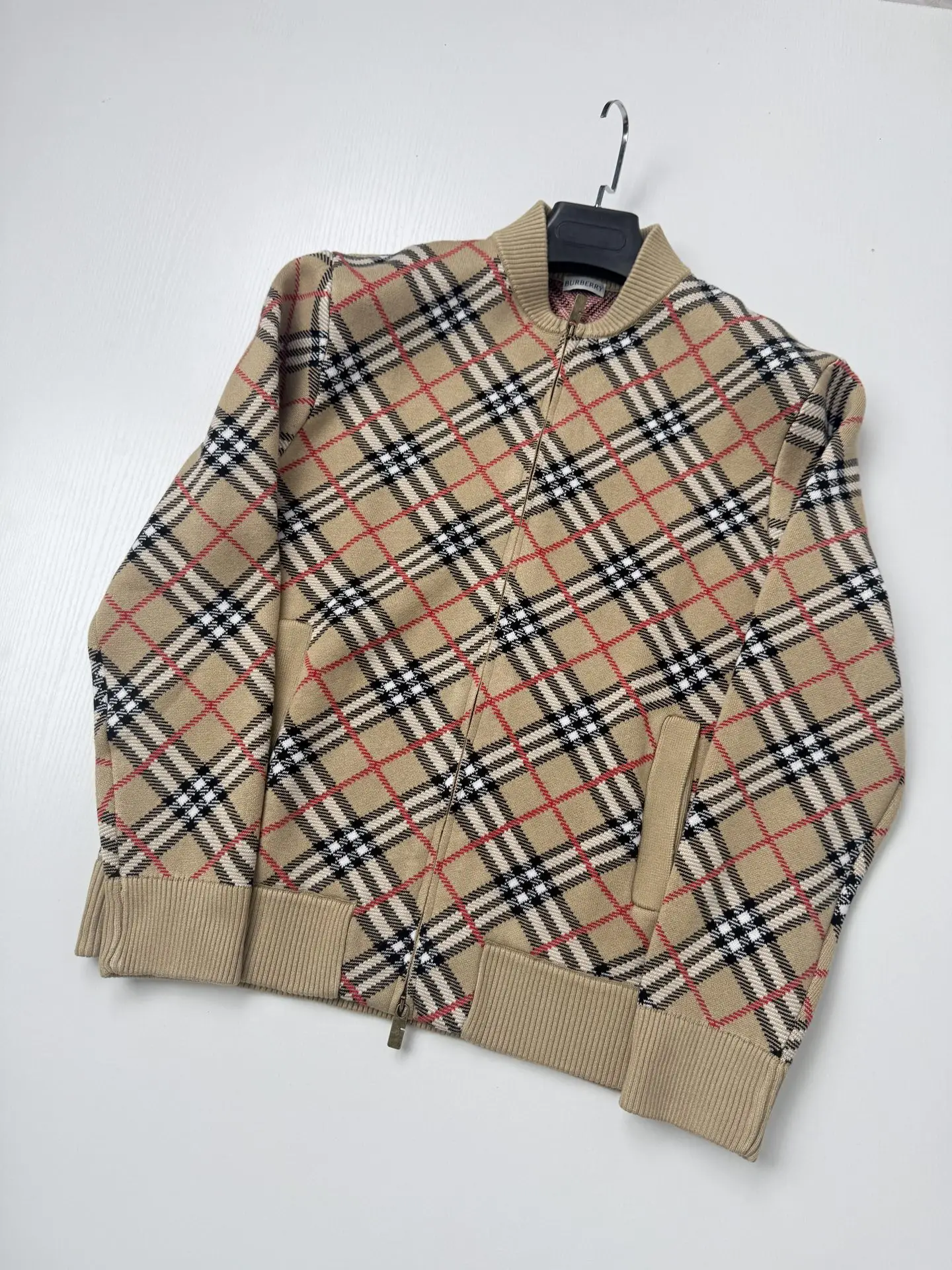 Check Knit Bomber Jacket D42021996 — view 3