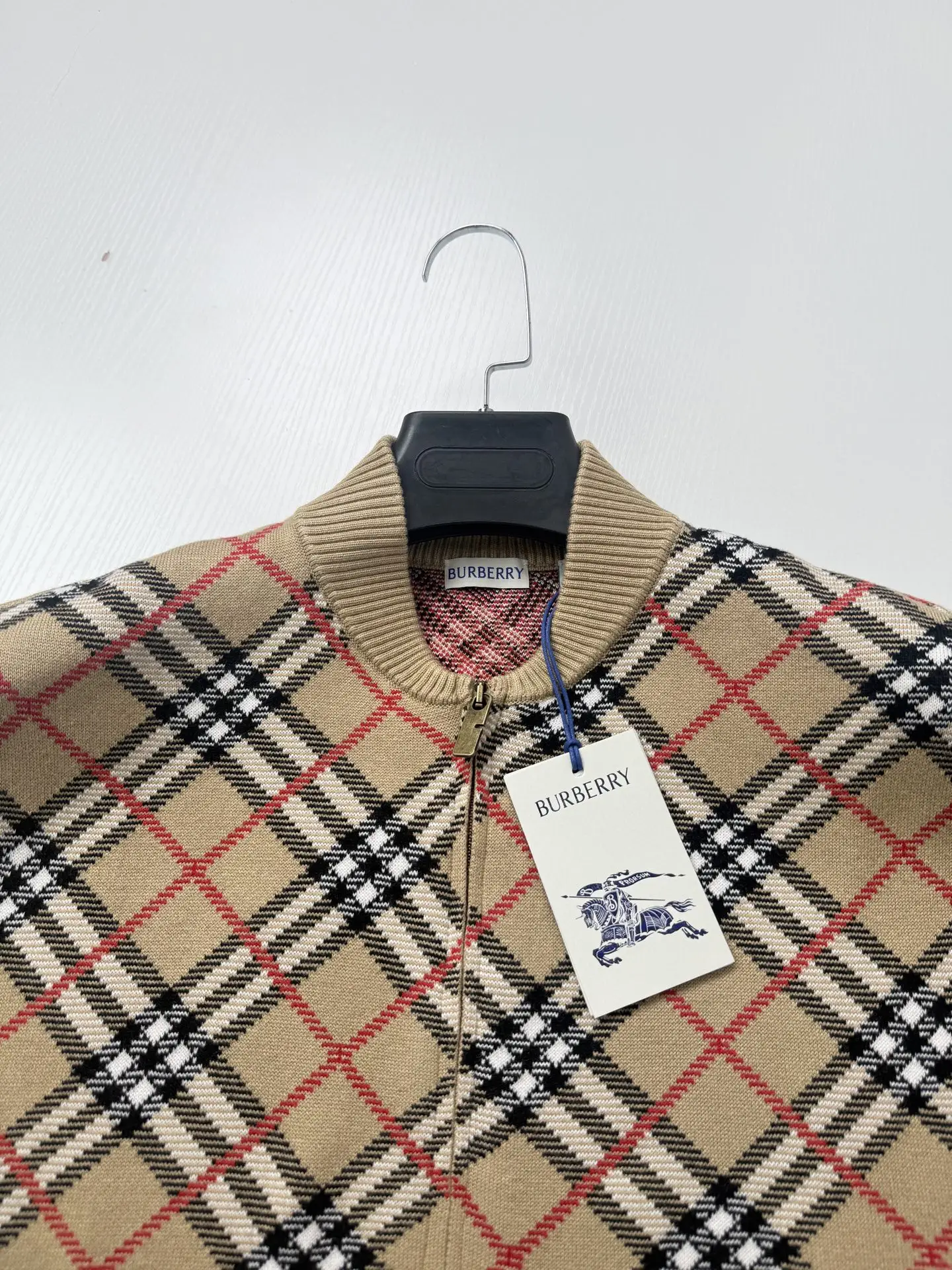 Check Knit Bomber Jacket D42021996 — view 5