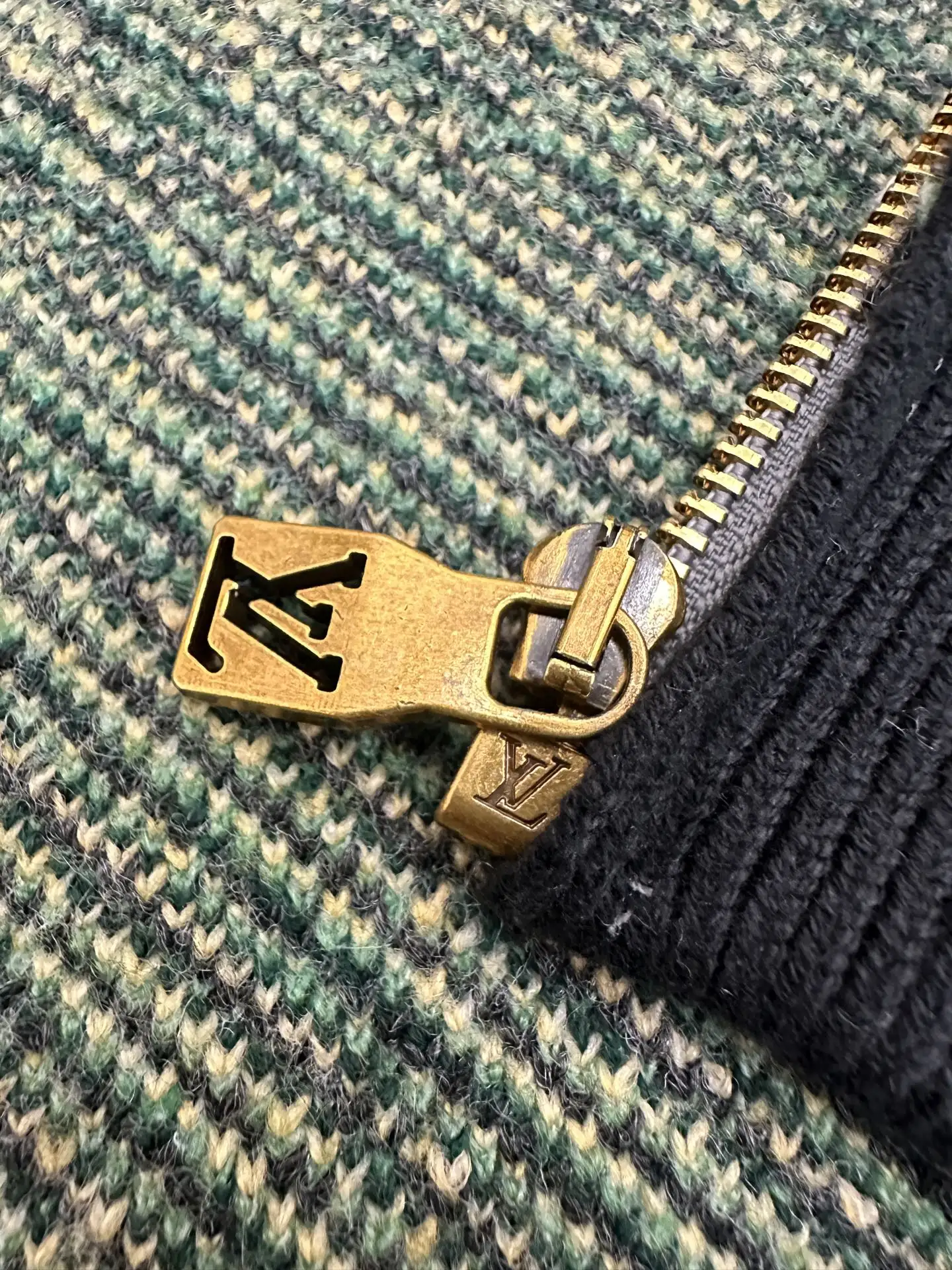 Monogram Highlands Jacquard Mohair-Blend Half-Zip Sweater D42522640 — view 8