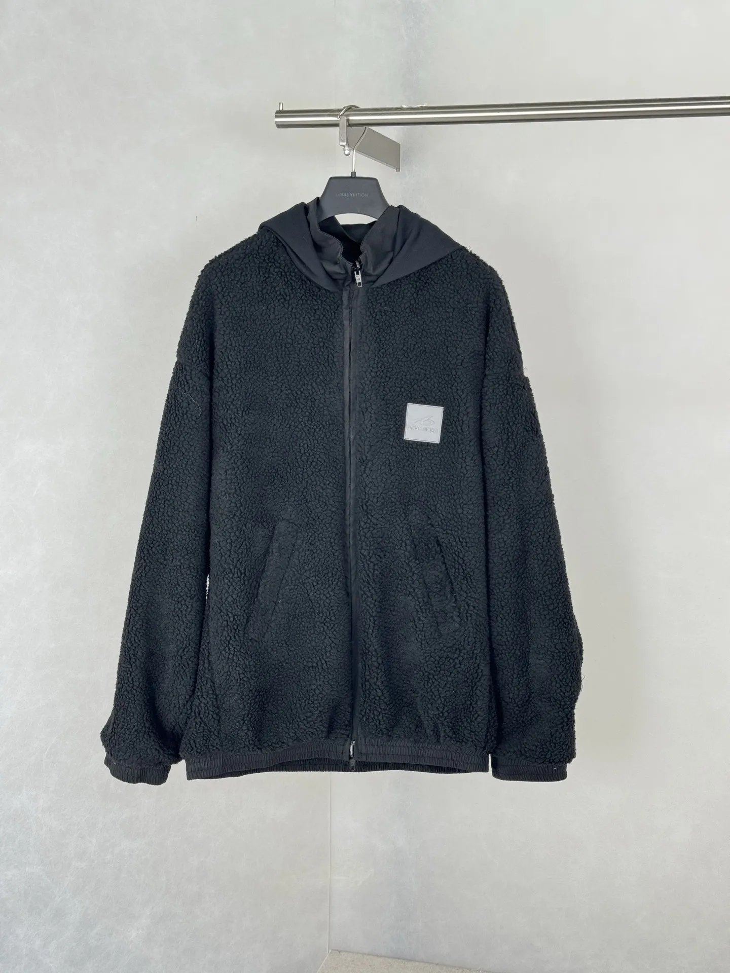 Reversible Reflective Fleece Hooded Jacket D43020490 — view 4