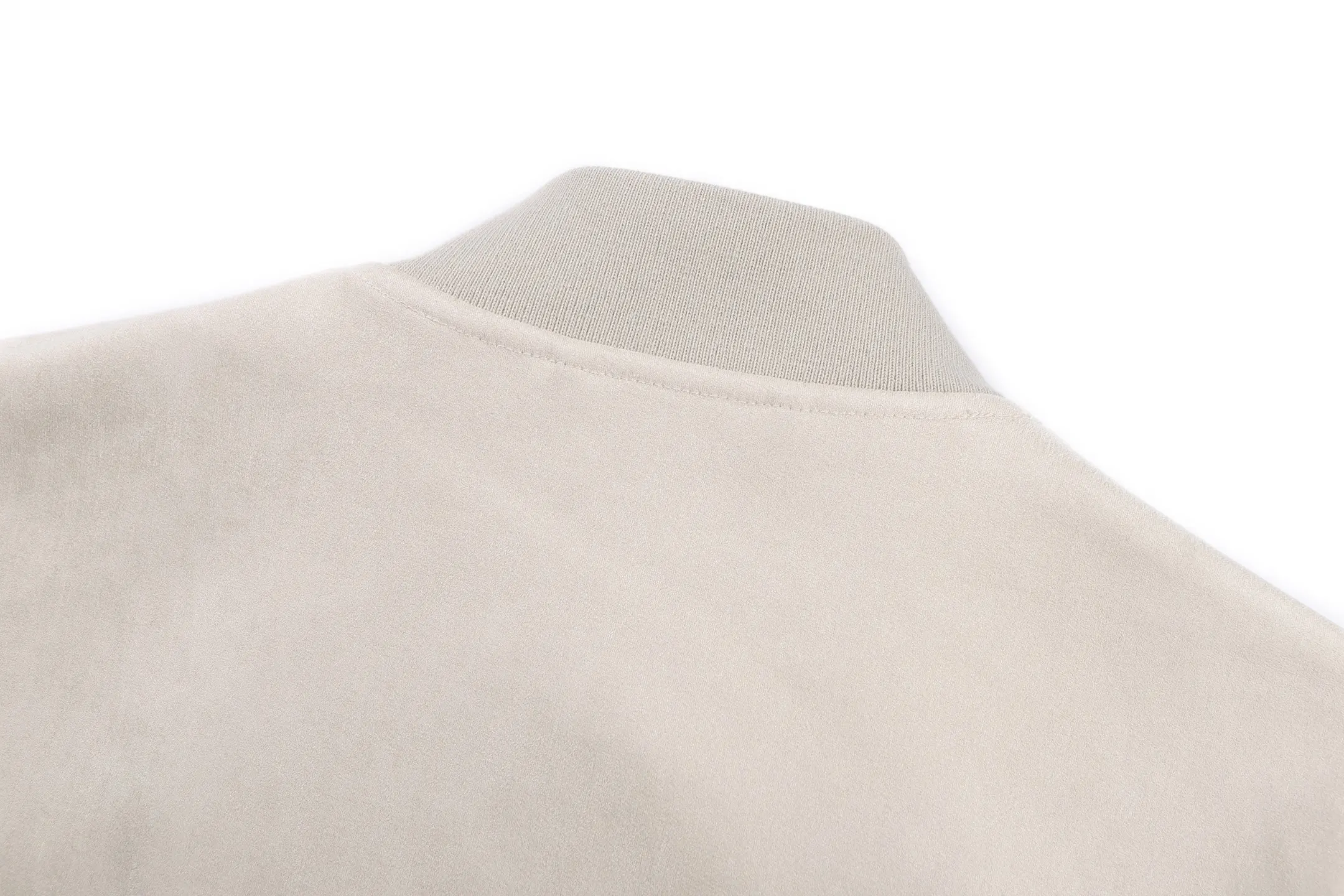 Embroidered Faux-Suede Bomber Jacket D43020530 — view 4