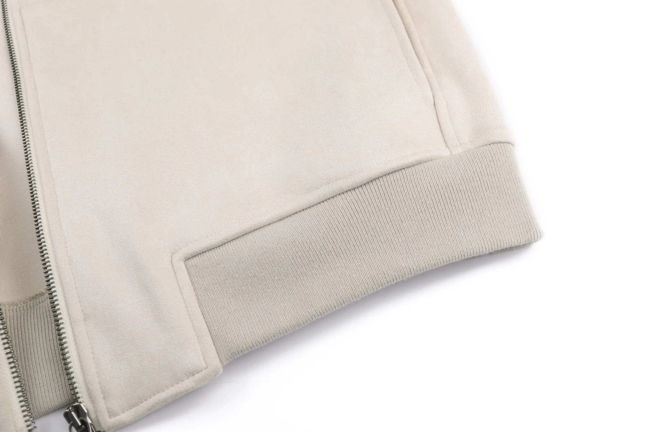 Embroidered Faux-Suede Bomber Jacket D43020530 — view 8