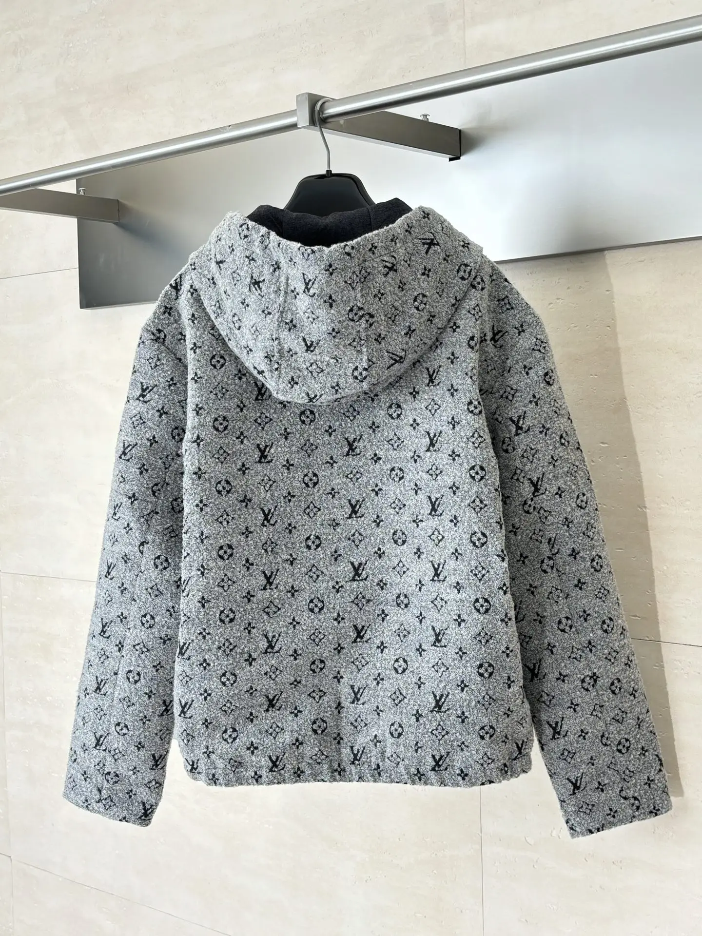 Monogram Jacquard Hooded Zip-Up Jacket D44521962 — view 2