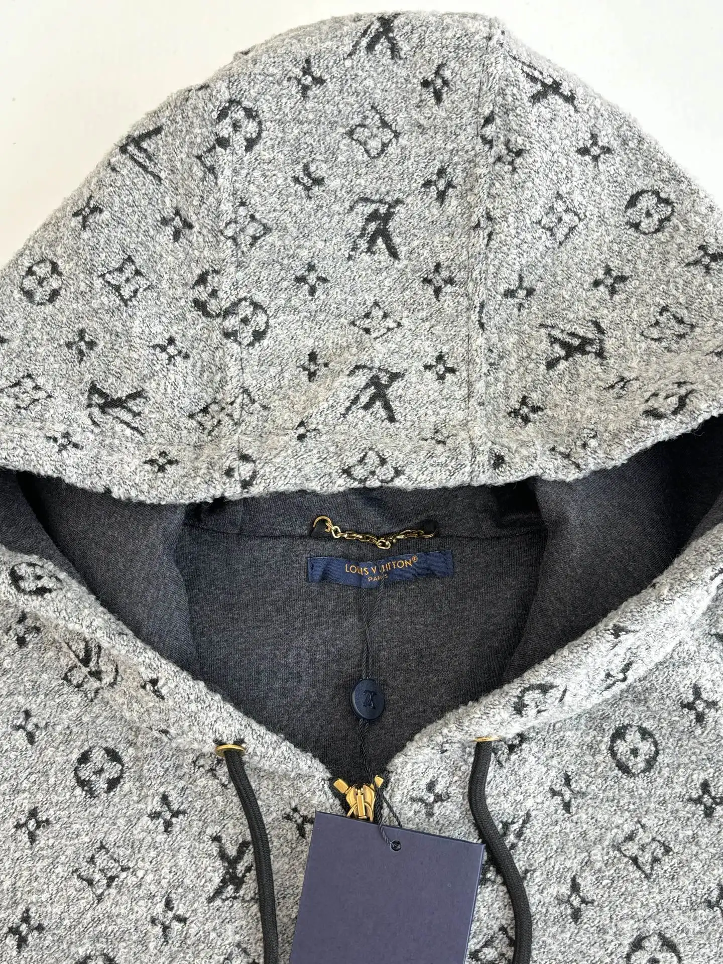Monogram Jacquard Hooded Zip-Up Jacket D44521962 — view 4