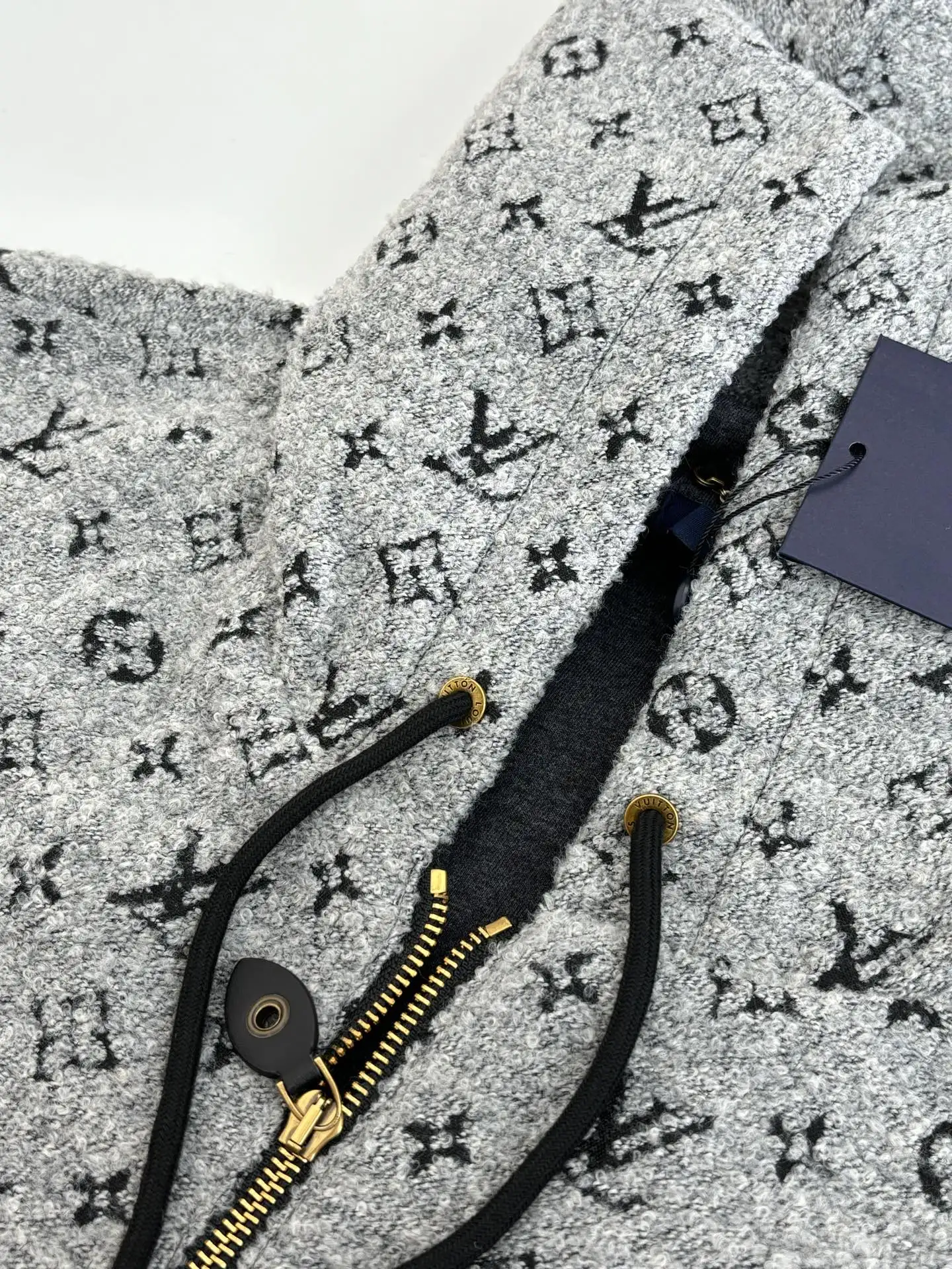 Monogram Jacquard Hooded Zip-Up Jacket D44521962 — view 8