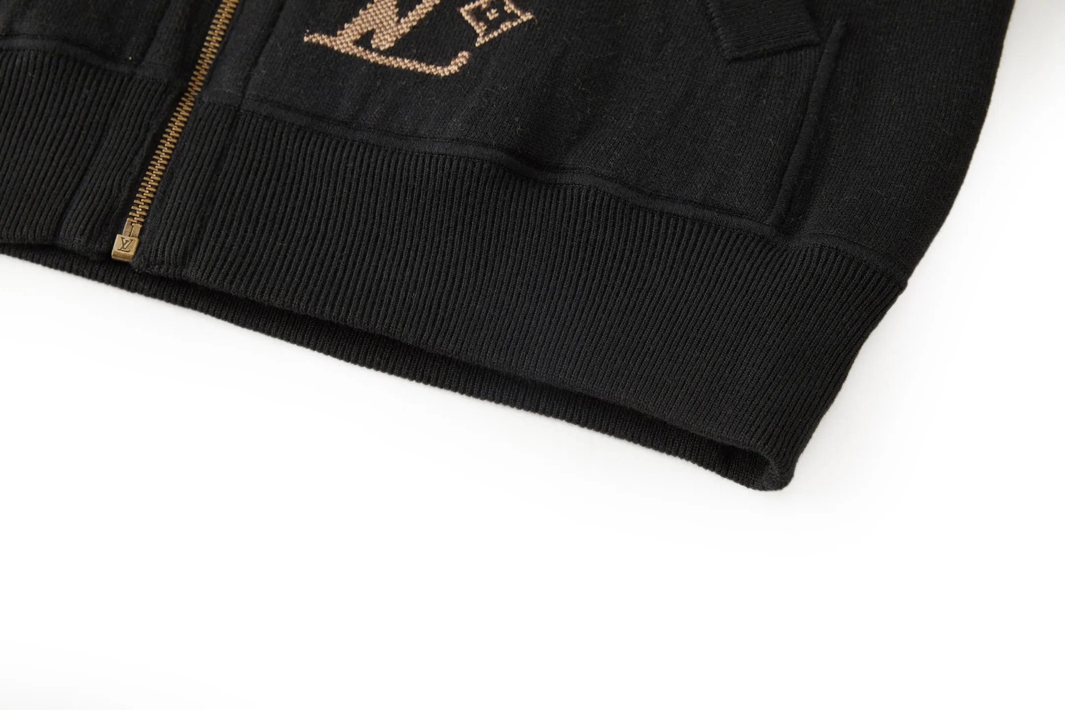 Reversible Monogram Jacquard Knit Zip-Up Hoodie D45020524 — view 8