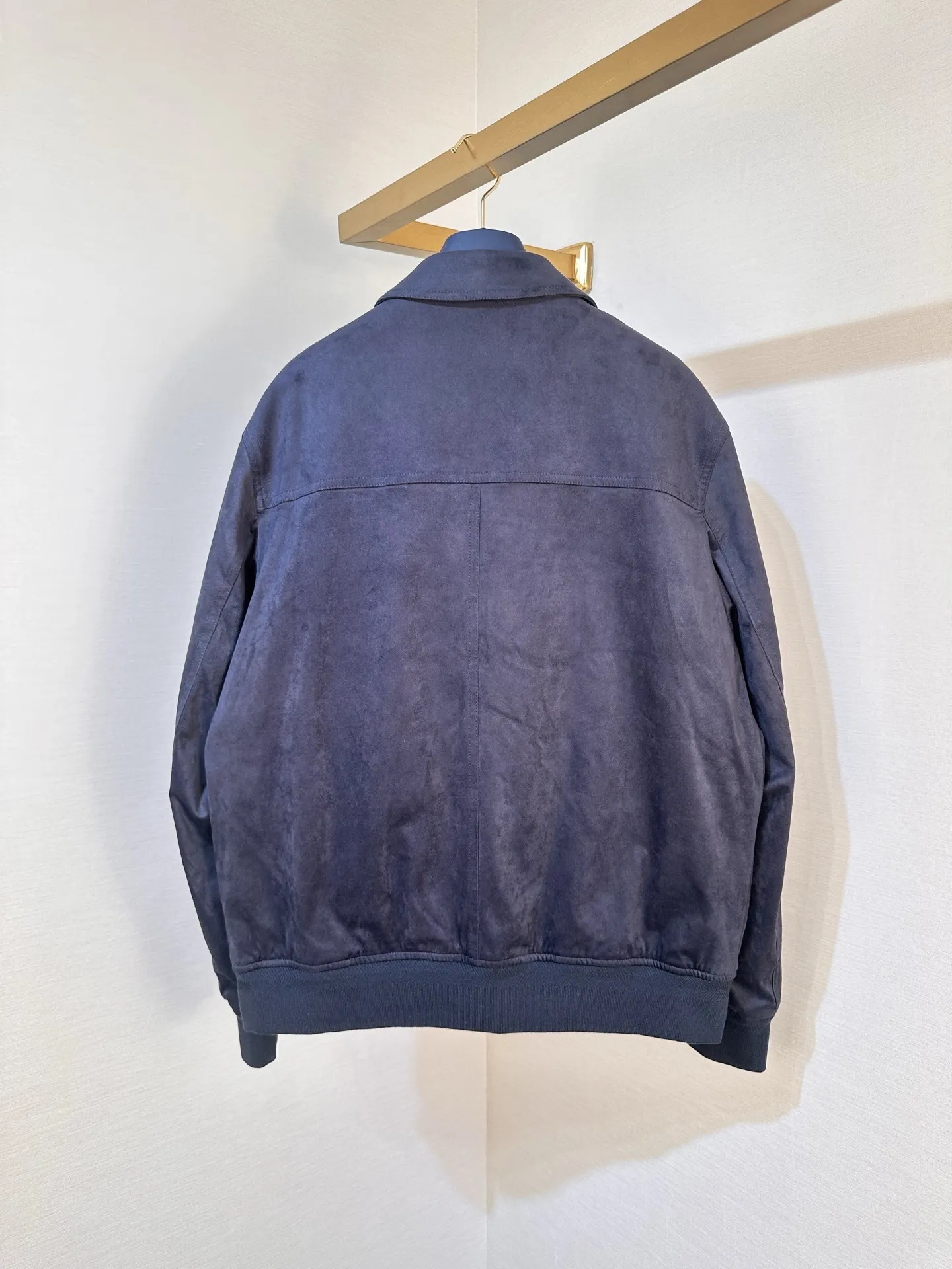 Suede Down-Filled Bomber Jacket D47020509 — view 2