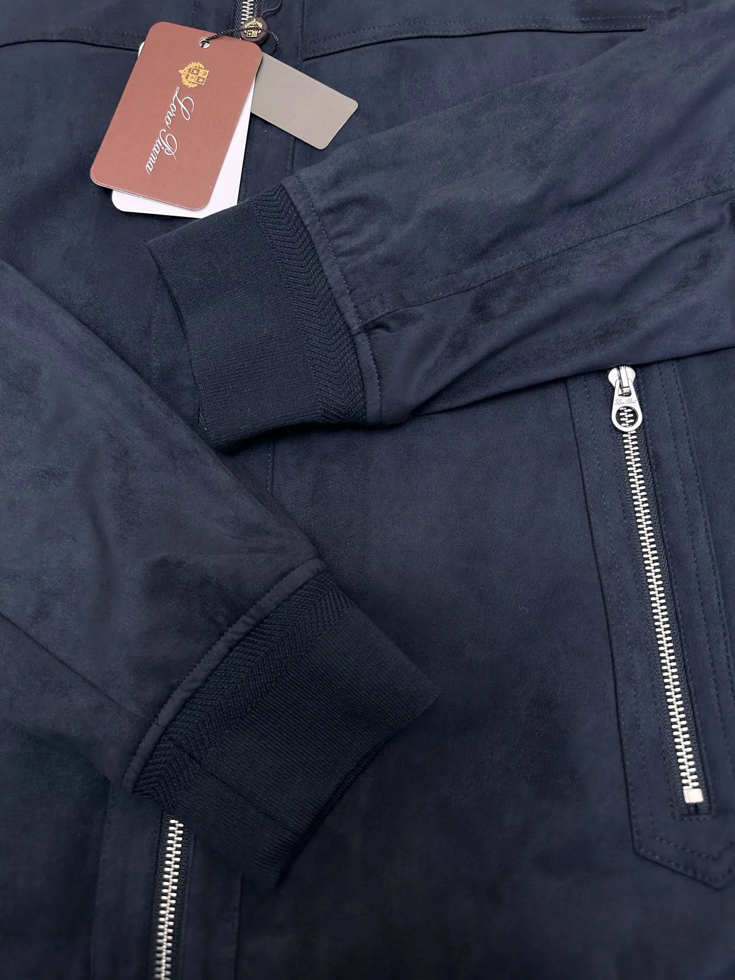 Suede Down-Filled Bomber Jacket D47020509 — view 5