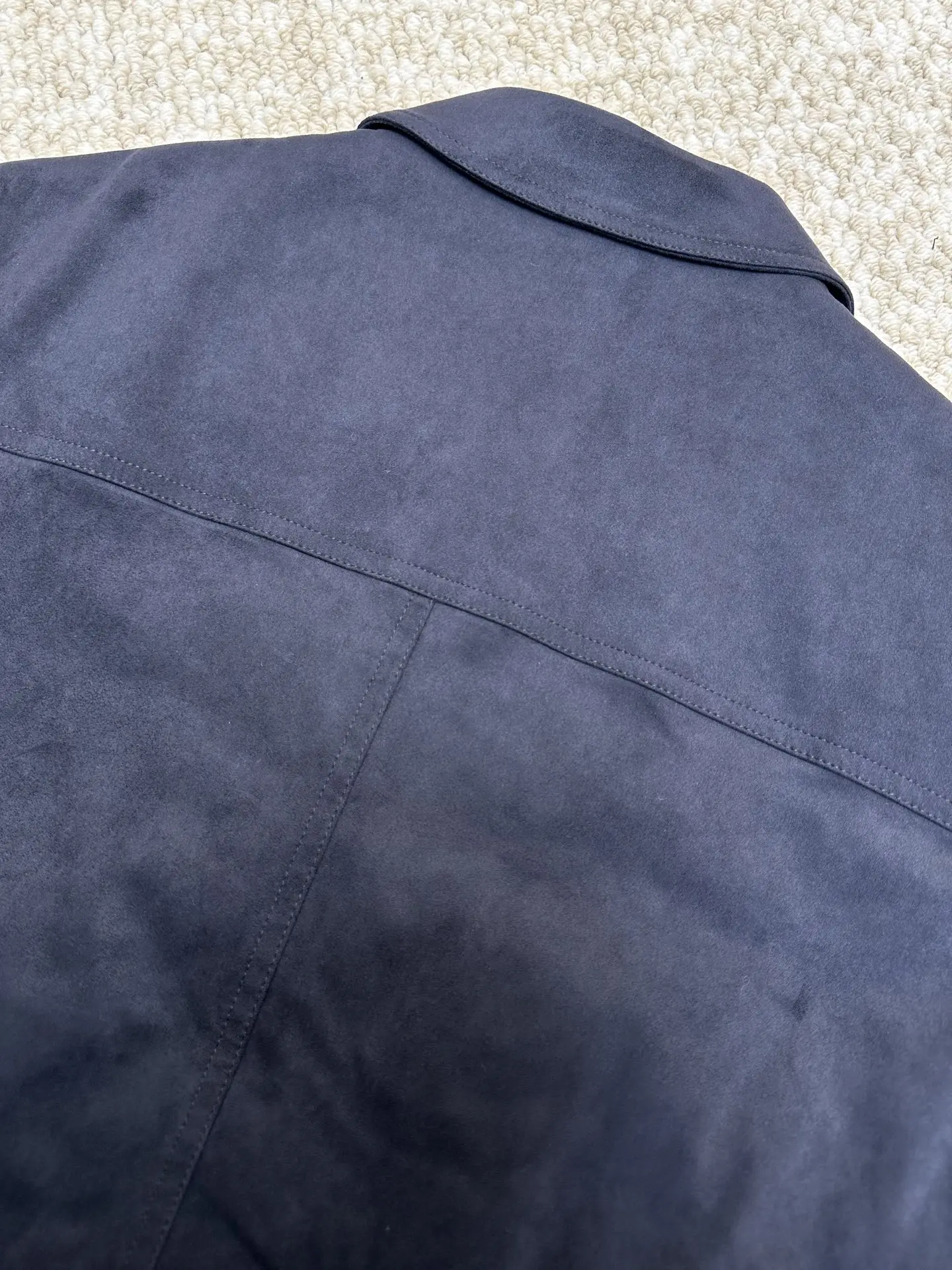 Suede Down-Filled Bomber Jacket D47020509 — view 6