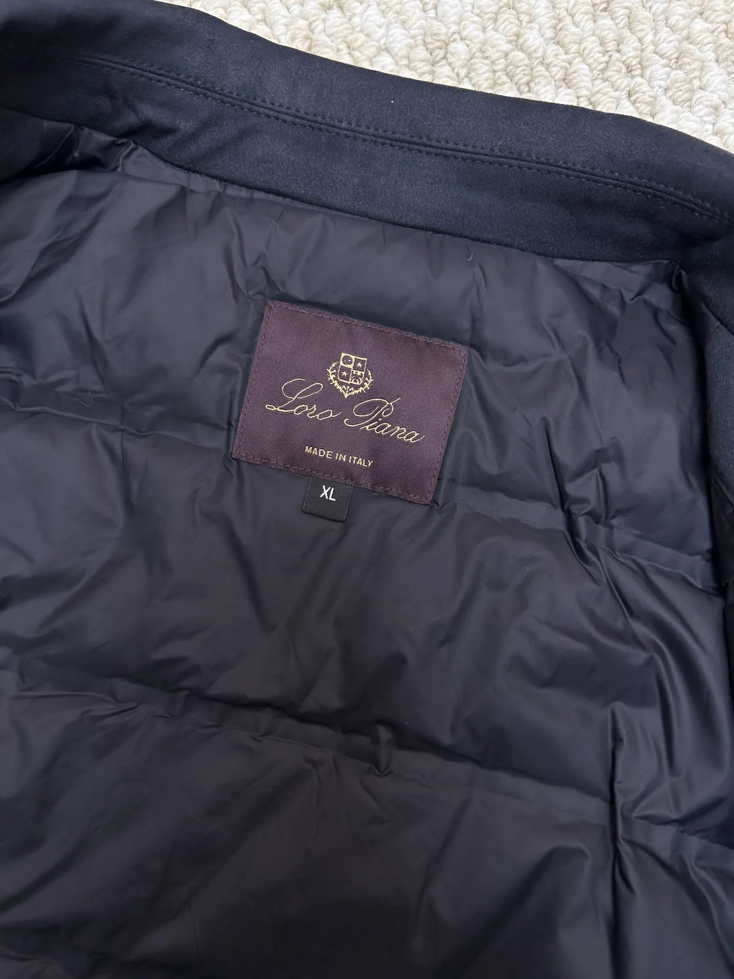 Suede Down-Filled Bomber Jacket D47020509 — view 8