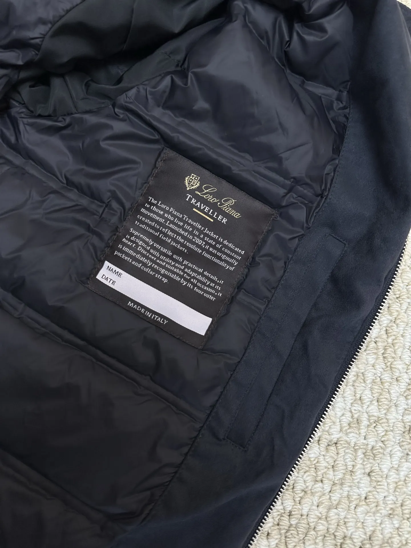 Suede Down-Filled Bomber Jacket D47020509 — view 9